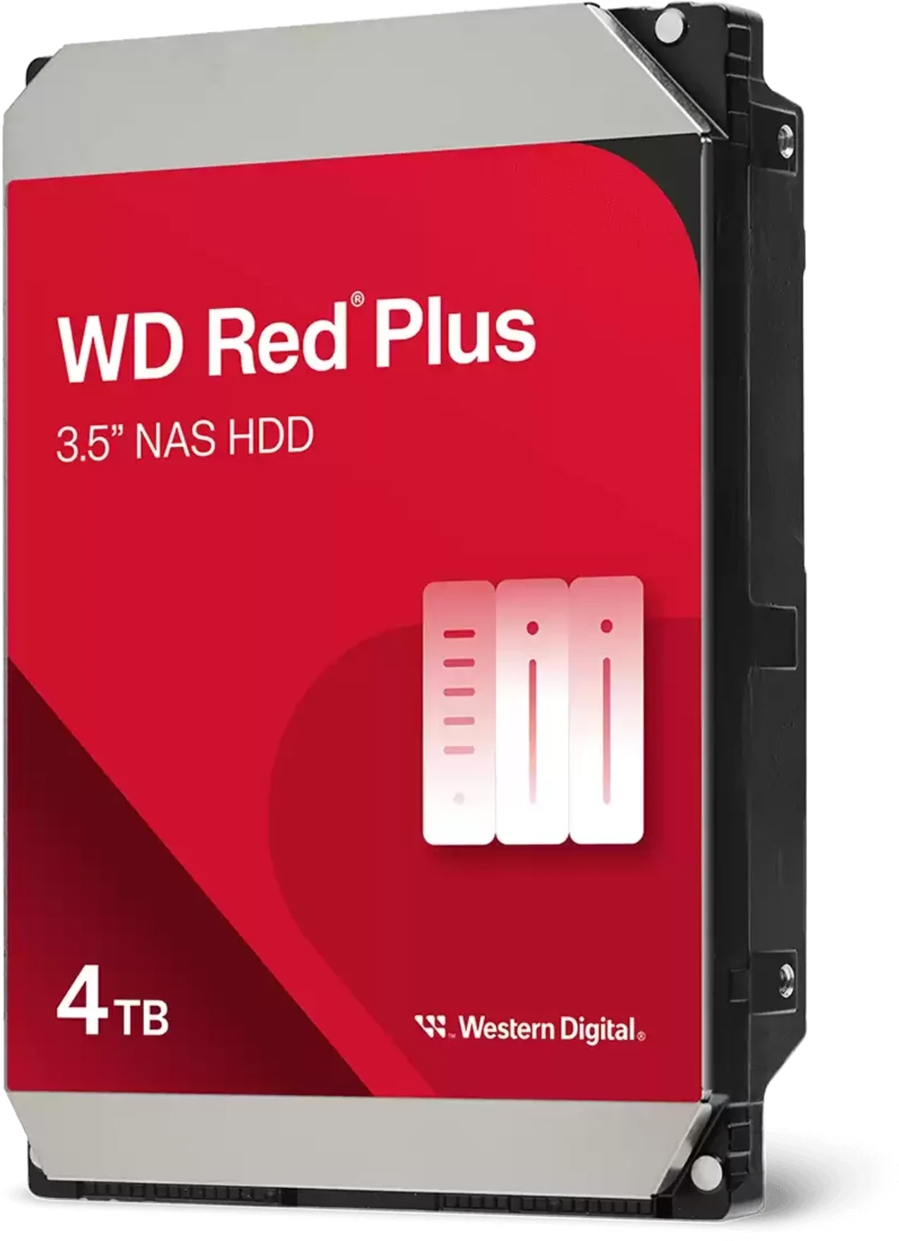 Imagen 0 de Disco Duro Western Digital Red Plus 4TB 3.5" 5400RPM SATAIII 128MB p/NAS