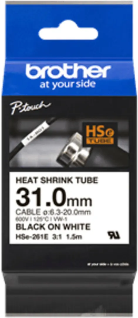 Imagen 0 de HSE261E 31.0MM B ON W HEAT SHRINK TAPE