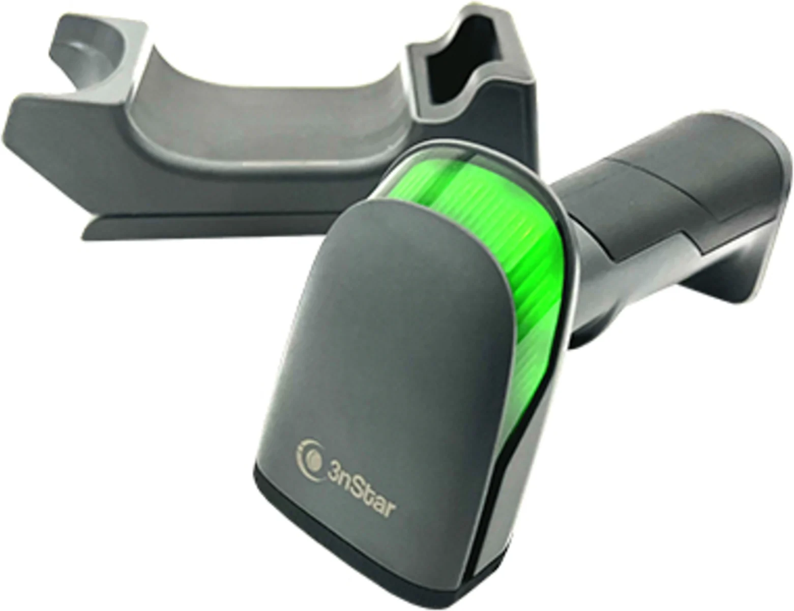 Imagen 1 de Wireless 24Ghz BTRadio Handheld Barcode Scanner 2D with USB Base