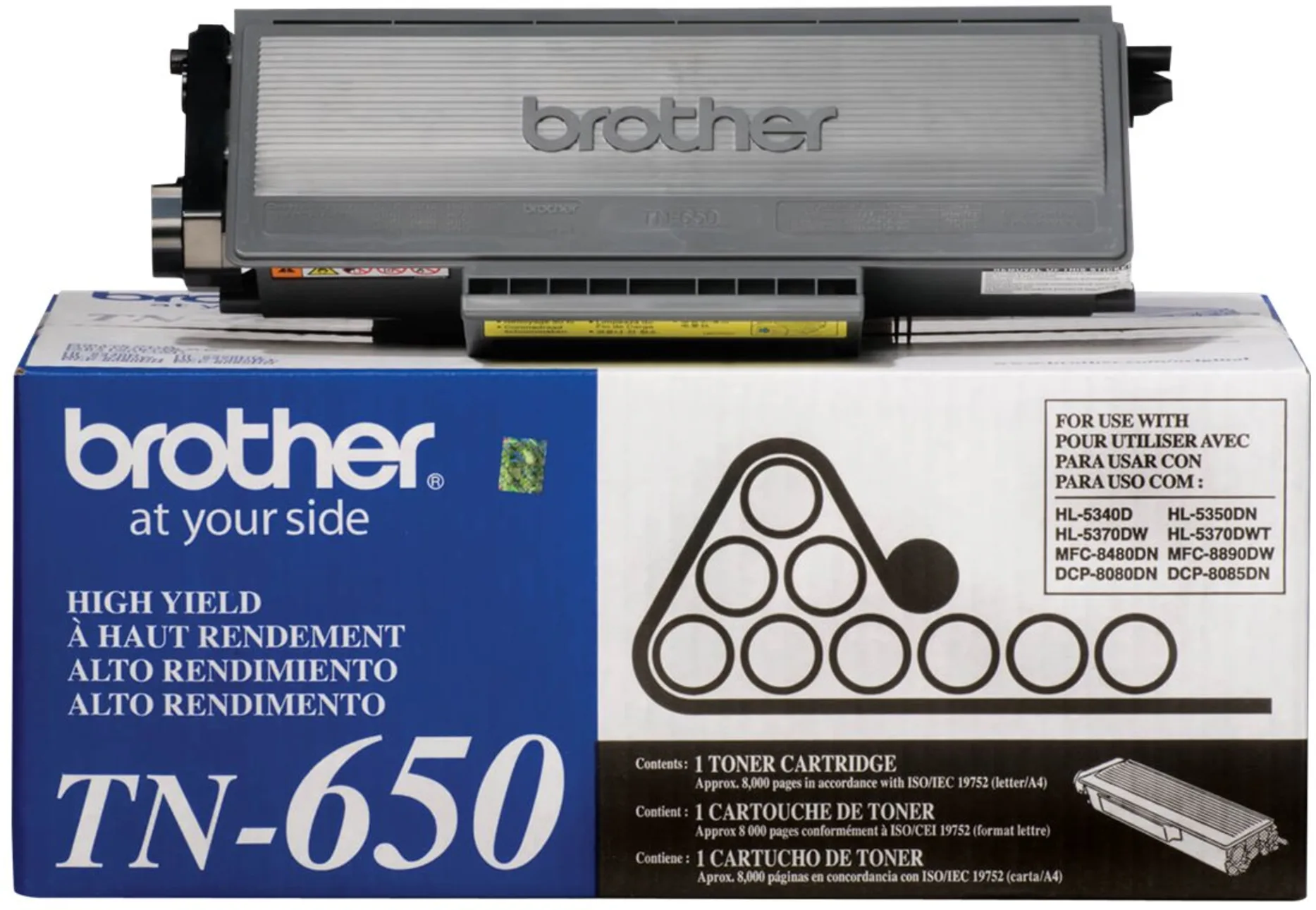 Imagen 3 de Toner Brother TN-650, HL5340D HL5355DN,DCP8085,MFC8480DN,MFC8890D, 8000 Pág