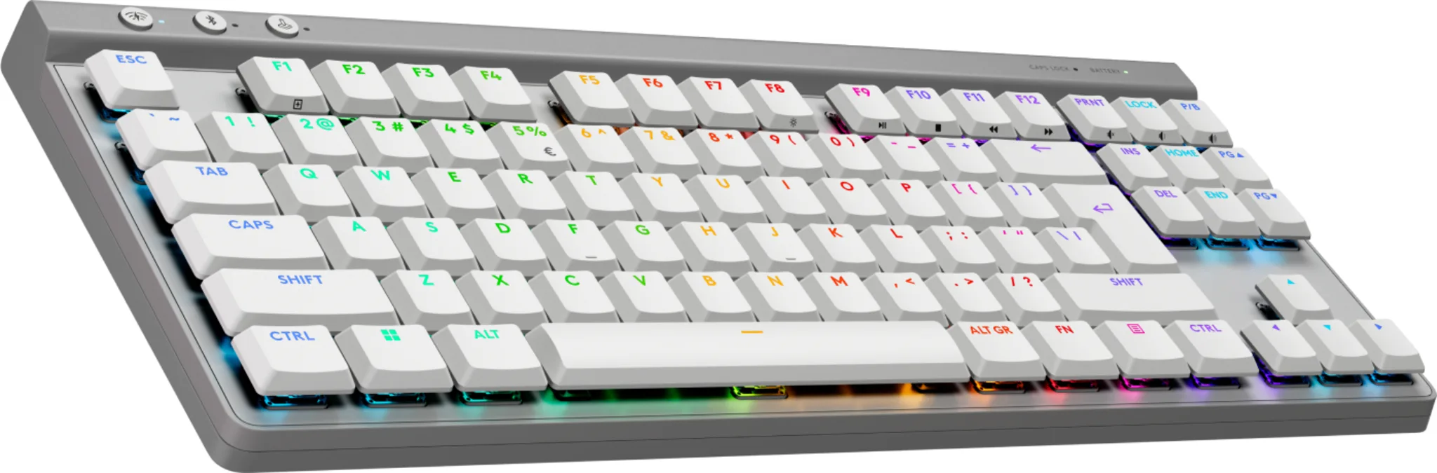 Imagen 1 de Teclado Gamer Inalámbrico Logitech G515 LightSpeed TKL, Bluetooth Inglés Blanco