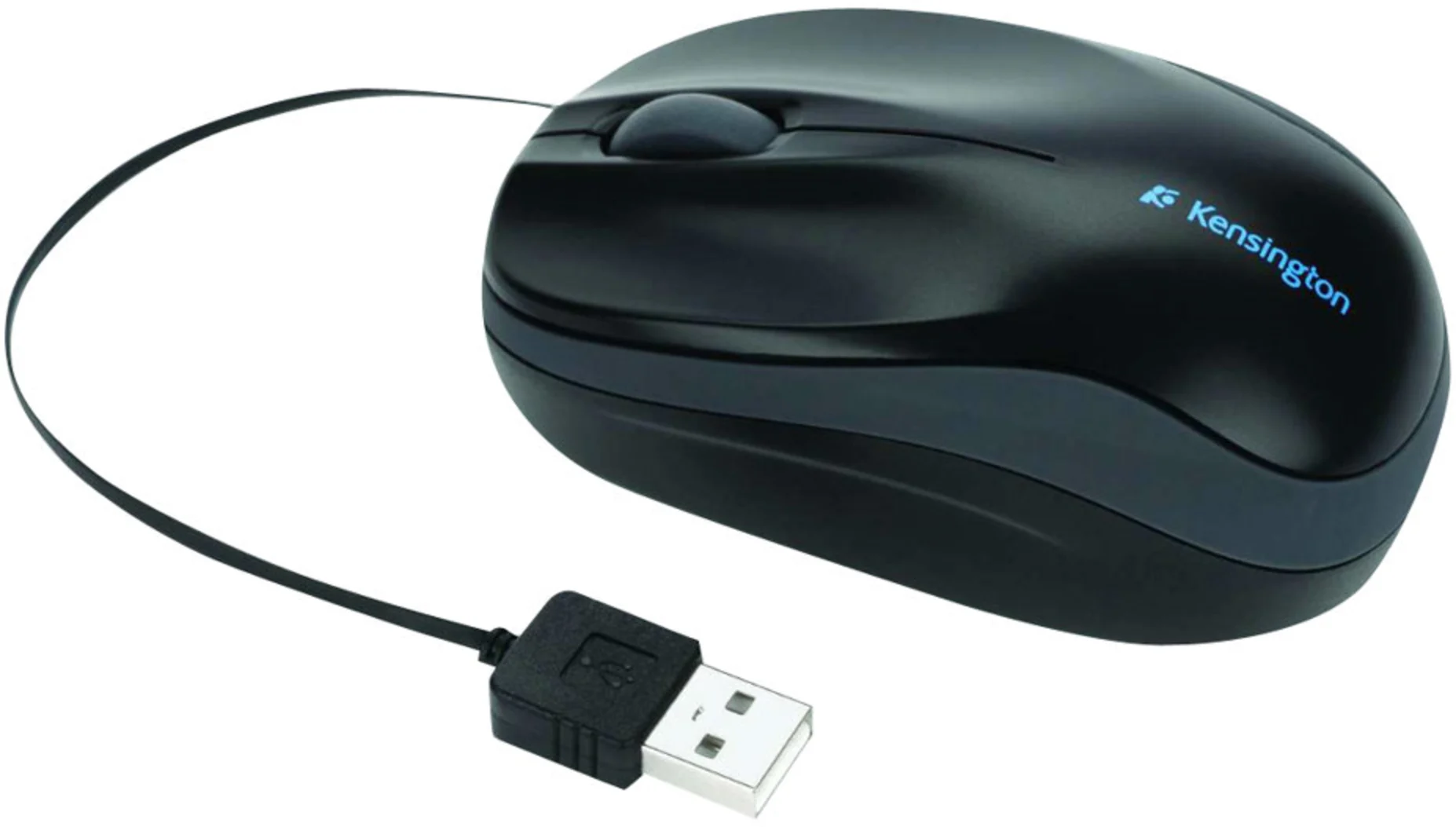 Imagen 3 de Mouse Alámbrico Kensington Pro Fit Cable Retractil Óptico 2 botones USB Negro