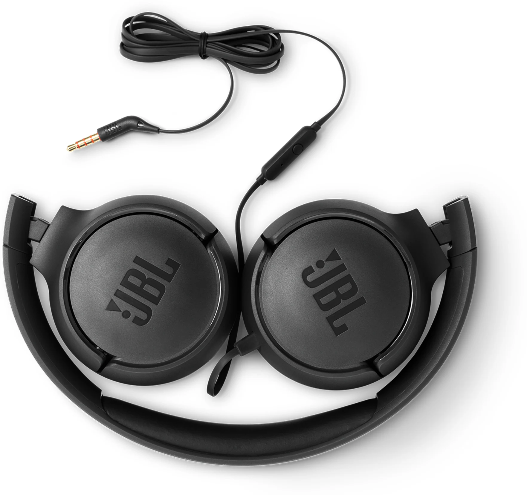 Imagen 2 de Audífonos Alámbricos JBL Tune 500 On-Ear con Micrófono Conector 3.5 mm Negro 