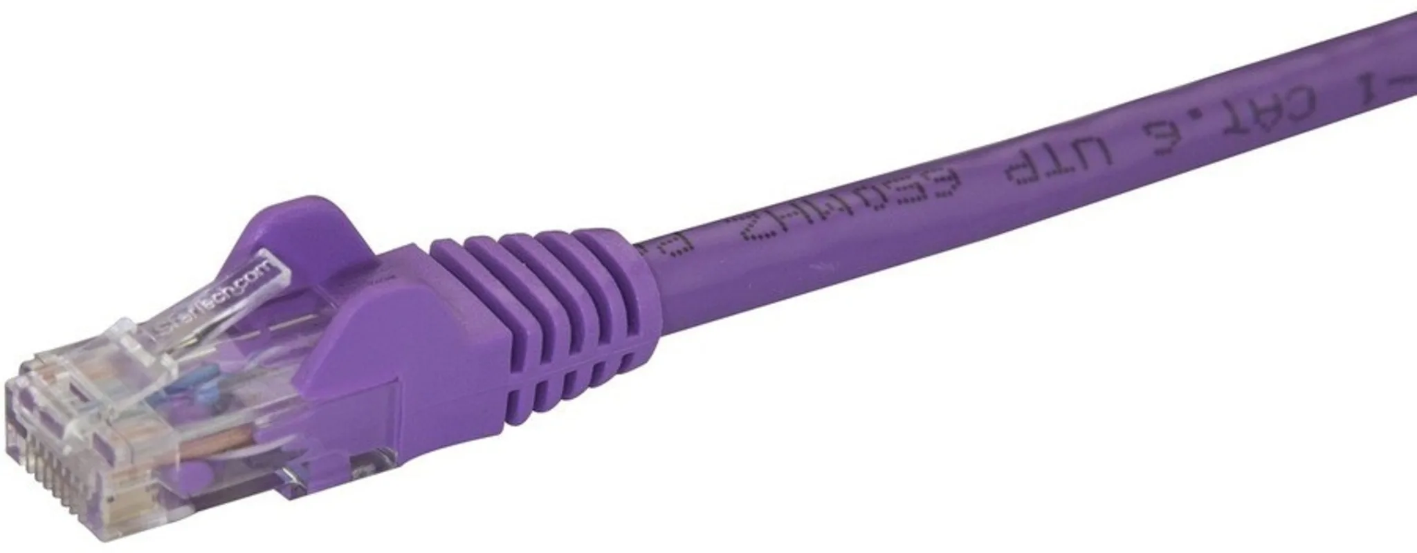 Imagen 2 de Cable UTP de Red Categoria 6 Violeta Conectores RJ-45 Longitud 10 metros 24 AWG
