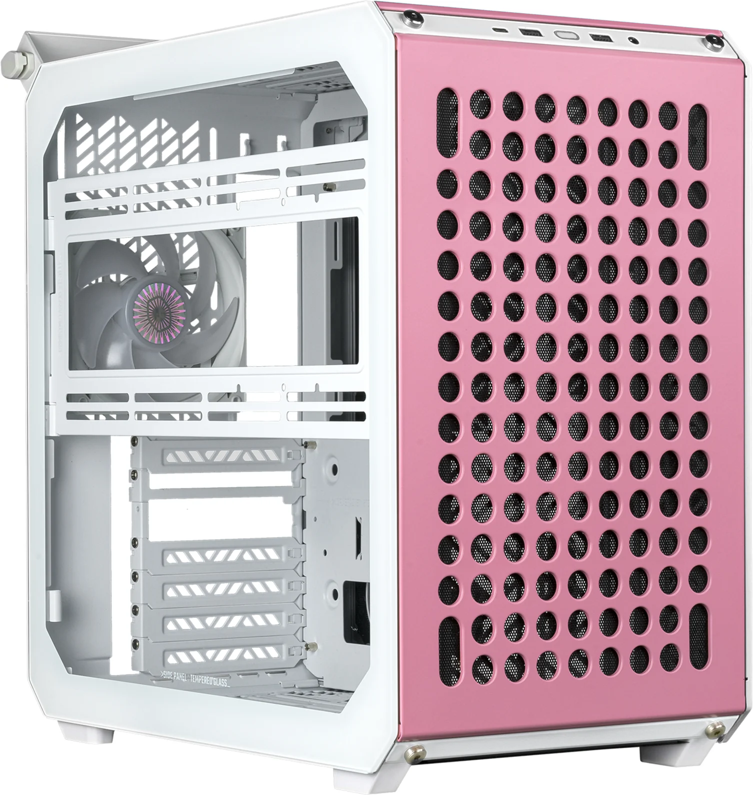 Imagen 17 de Gabinete Cooler Master Qube 500 Flatpack, Mid Tower USB3.2 USB-C Macaron Edition