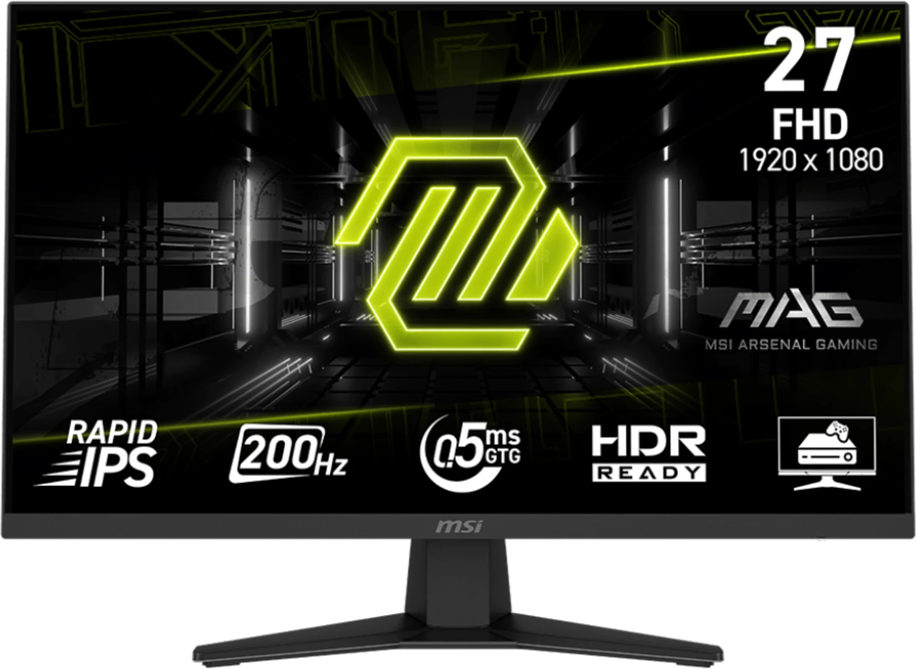 Imagen 0 de Monitor Gamer MSI MAG 274F 27" FHD 1920*1080 IPS 200Hz DP HDMI 0.5ms (GtG, Min)