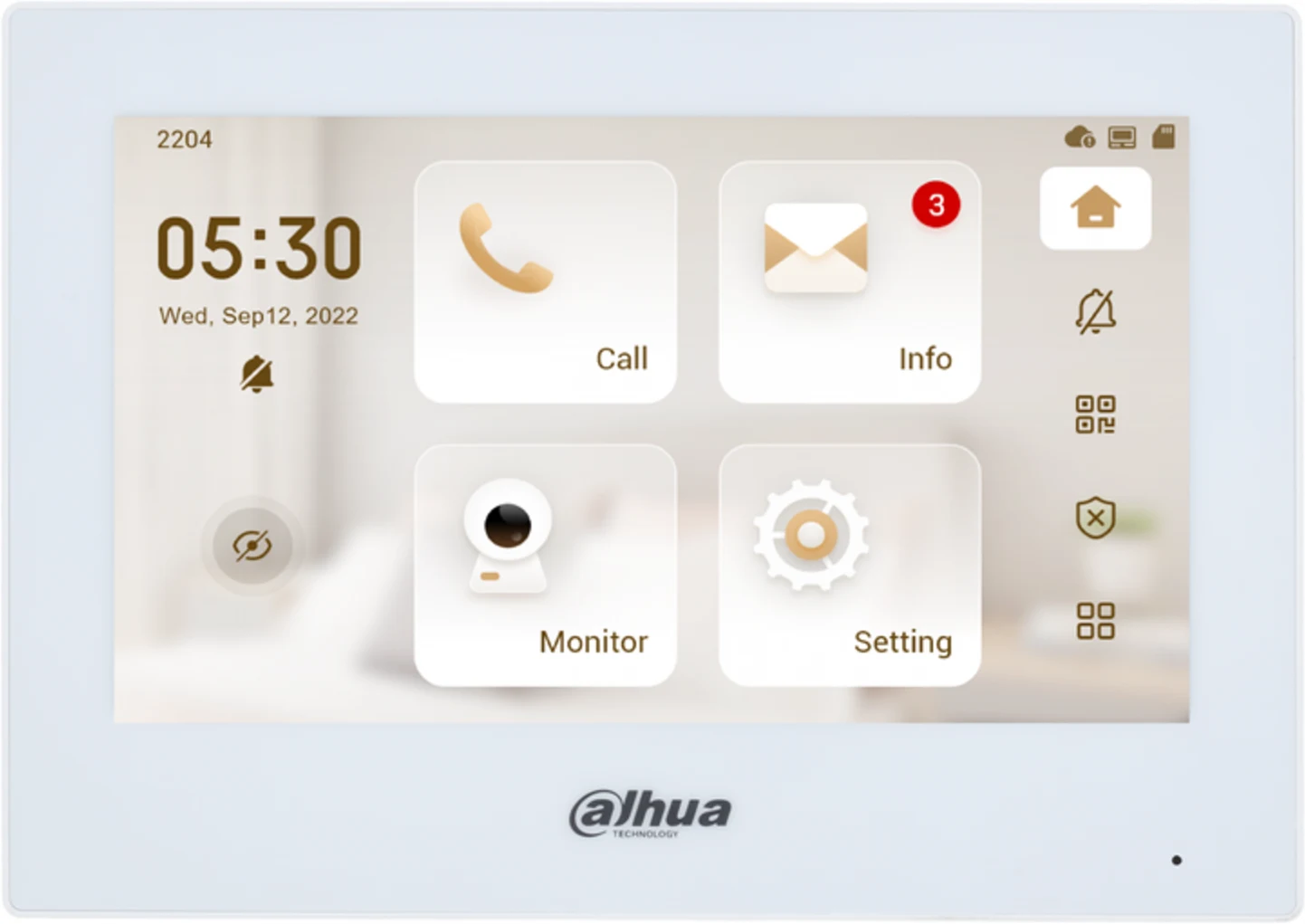 Imagen 1 de DHI-VTH2621GW-WP. MONITOR VIDEO PORTERO DAHUA SIP. WI-FI. RJ-45 POE. 7 PULG.