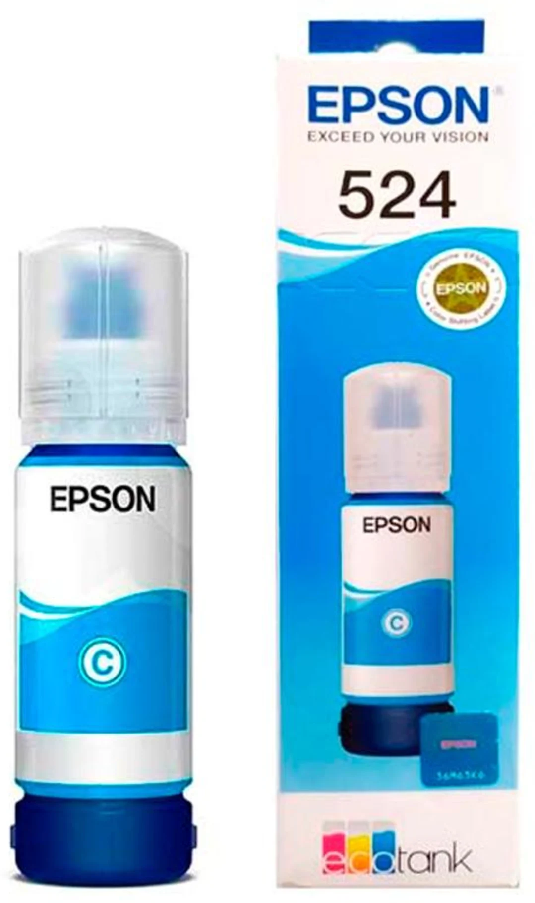 Imagen 0 de Botella de Tinta Epson T524 Cyan para Imp L15150 L15160, 6000 Páginas 17.26ml 
