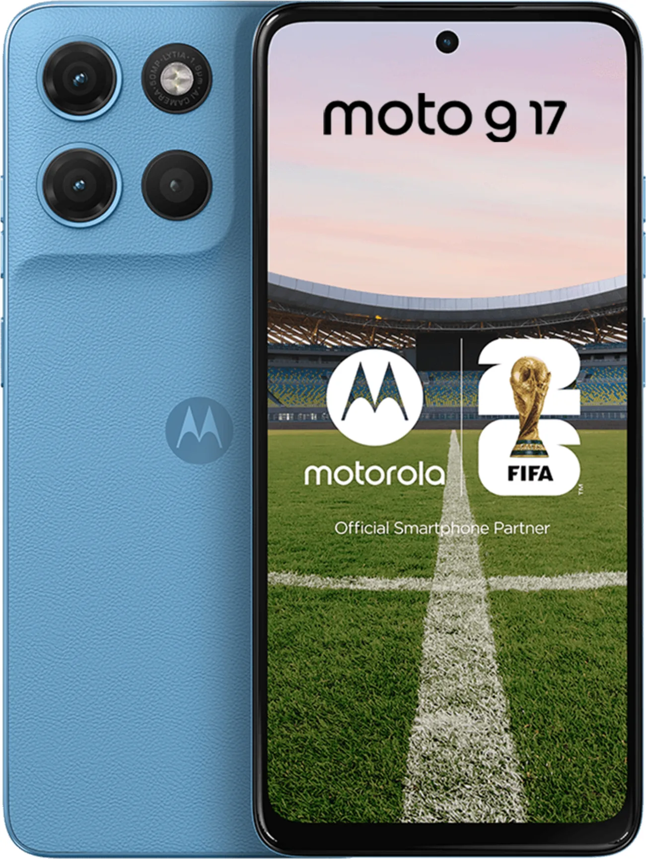 Imagen 5 de Motorola Moto G17 - Smartphone - Android - Alaskan Blue - Touch - PBBJ0060CL