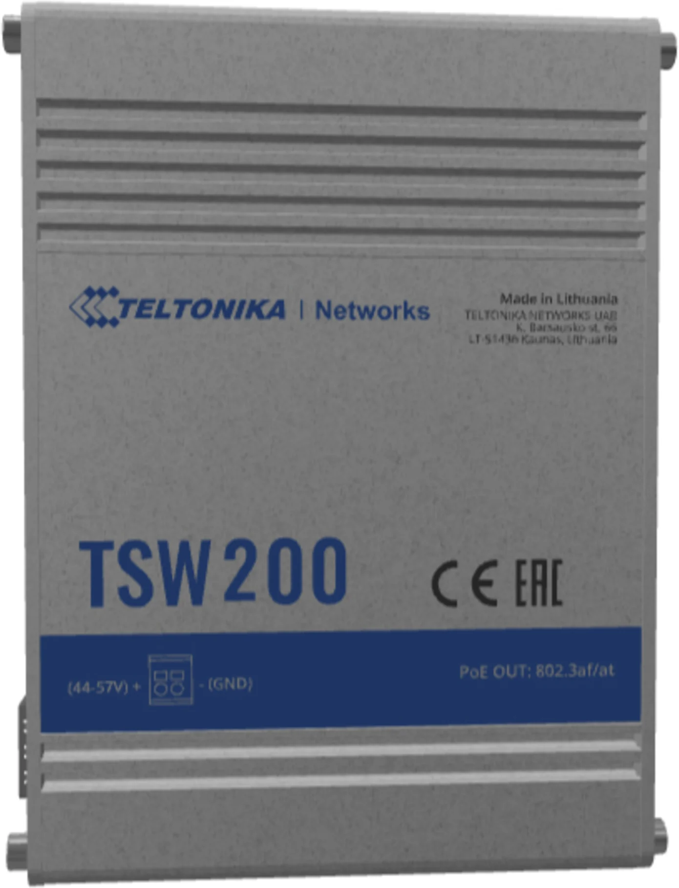 Imagen 0 de Switch Industrial Teltonika TSW200, 8xLAN, PoE1-8 10/100/1000Mbps, 2xSFP