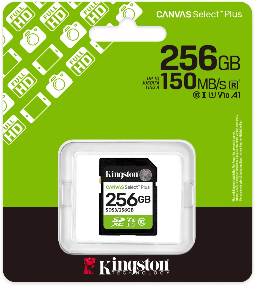 Imagen 2 de Memoria SDXC 256GB Kingston Canvas Select Plus Gen3 Lec150MB/s Esc 