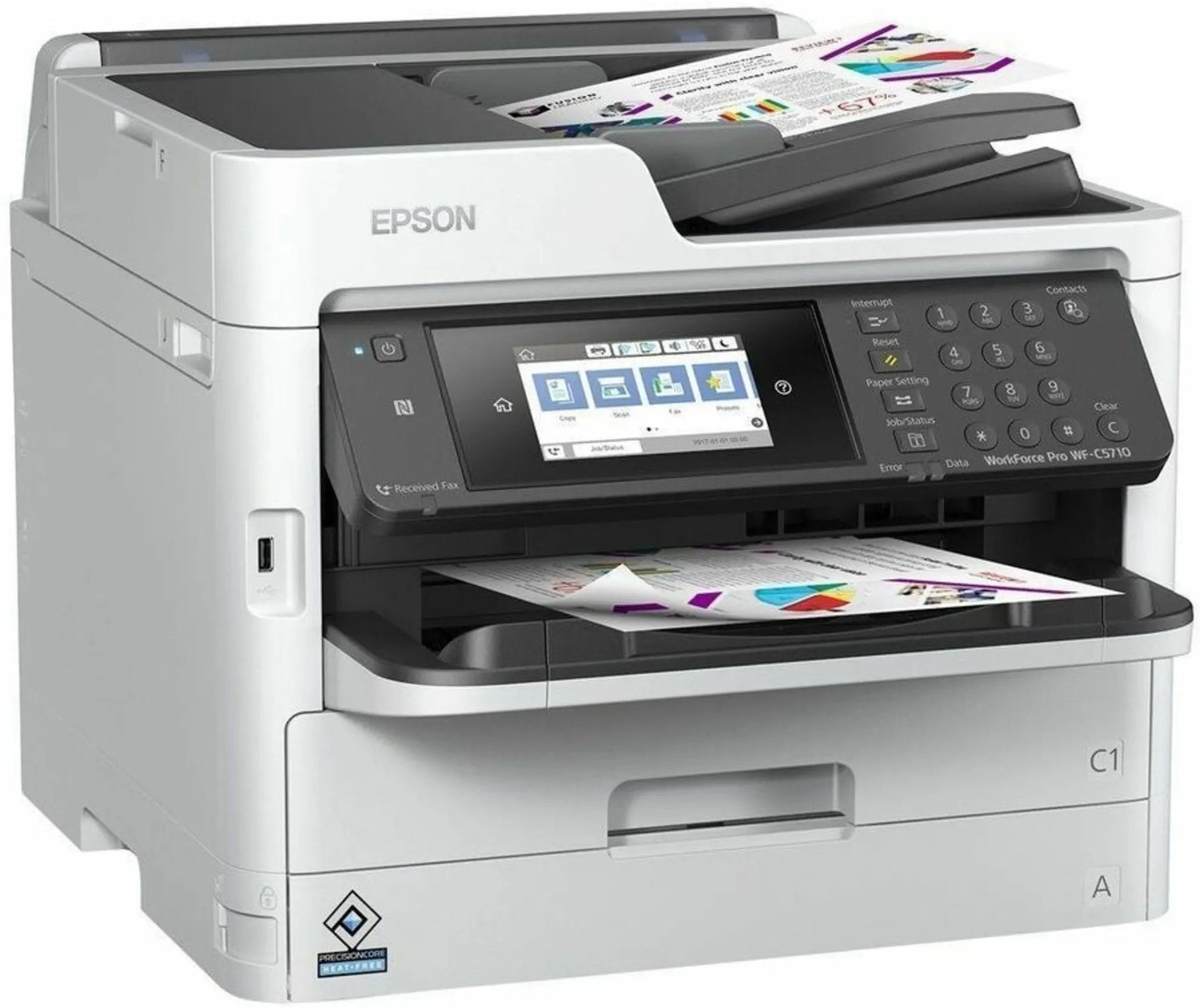 Imagen 1 de Impresora Multifunción Epson WorkForce Pro WF-C5810 Inyec. Tinta Color WiFi USB 