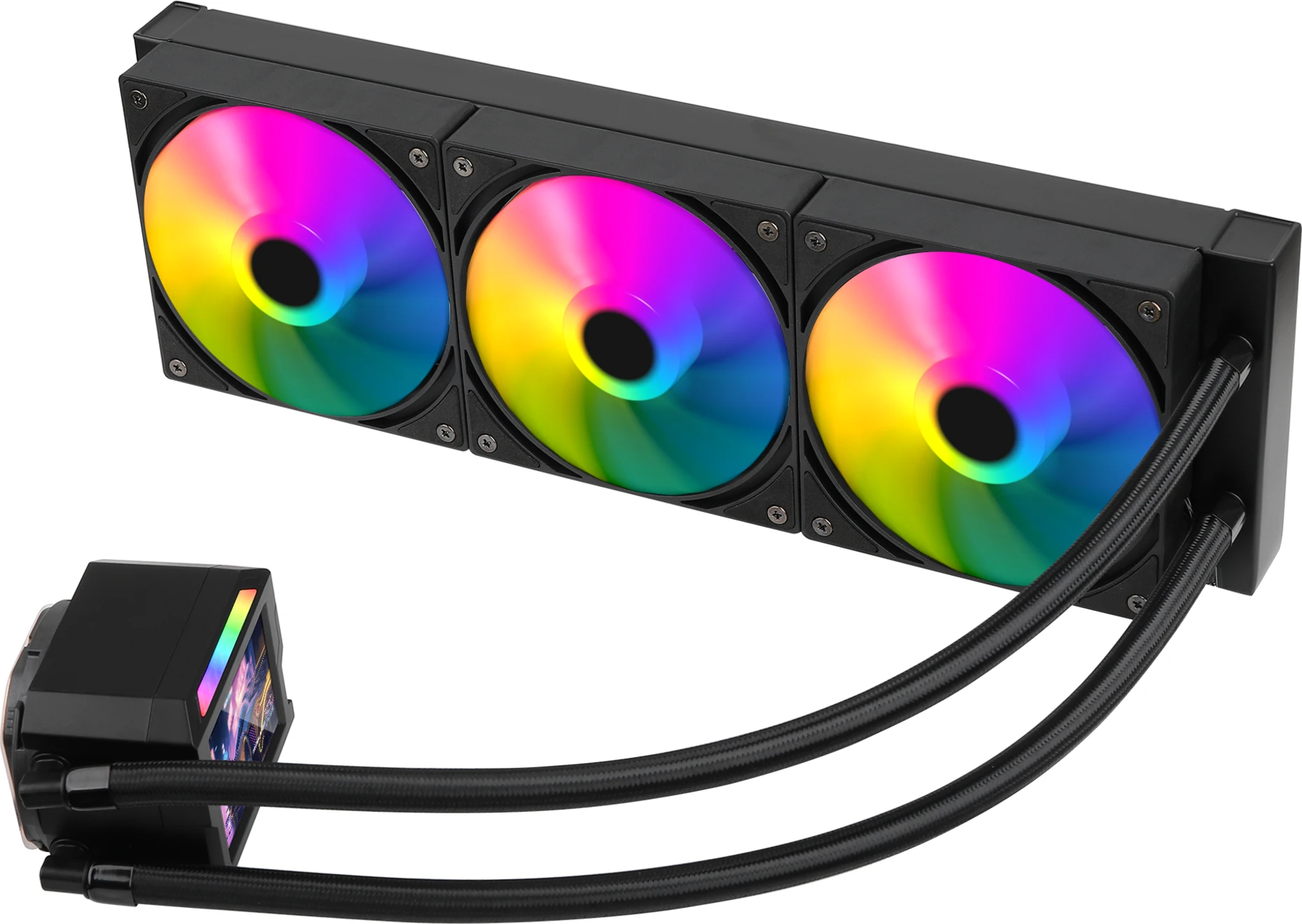 Imagen 9 de Refrigeracion Liquida ESGAMING AURORA 360 ARGB | Pantalla LCD IPS 2.8" | 3 Venti