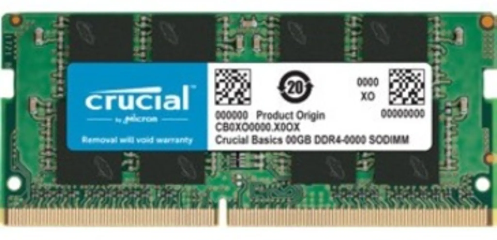 Imagen 0 de Memoria RAM 8GB DDR4 2666MHz SO-DIMM CL19 Non-ECC 1.2v 260p - Crucial