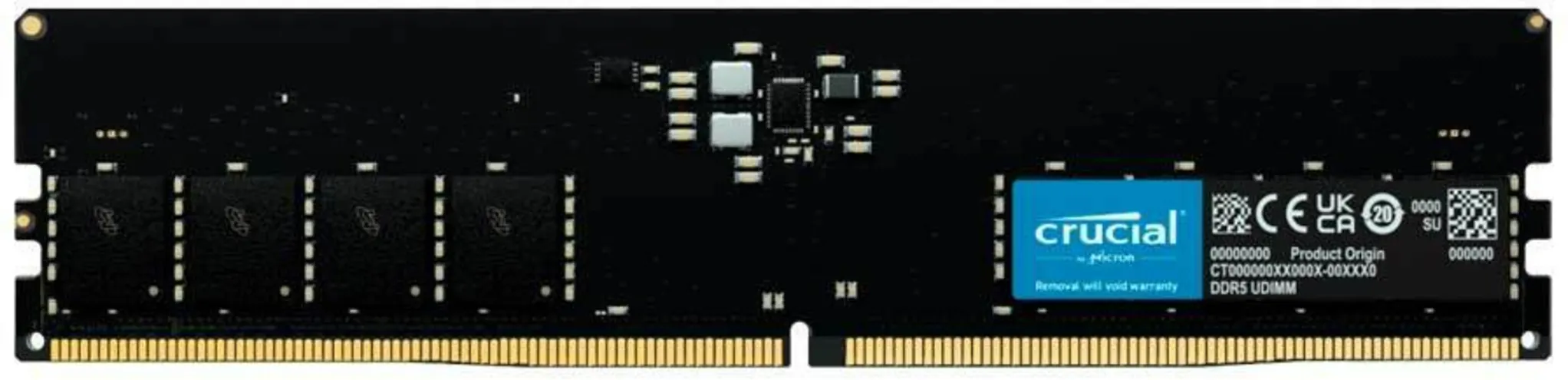 Imagen 0 de Memoria RAM 16GB DDR5 4800MHz DIMM CL40 Non-ECC 1.1v 288p  - Crucial