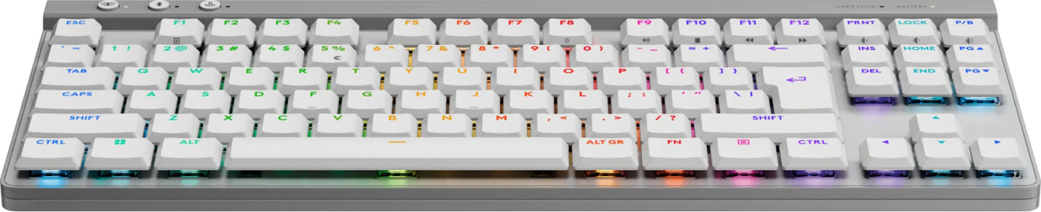 Imagen 3 de Teclado Gamer Inalámbrico Logitech G515 LightSpeed TKL, Bluetooth Inglés Blanco