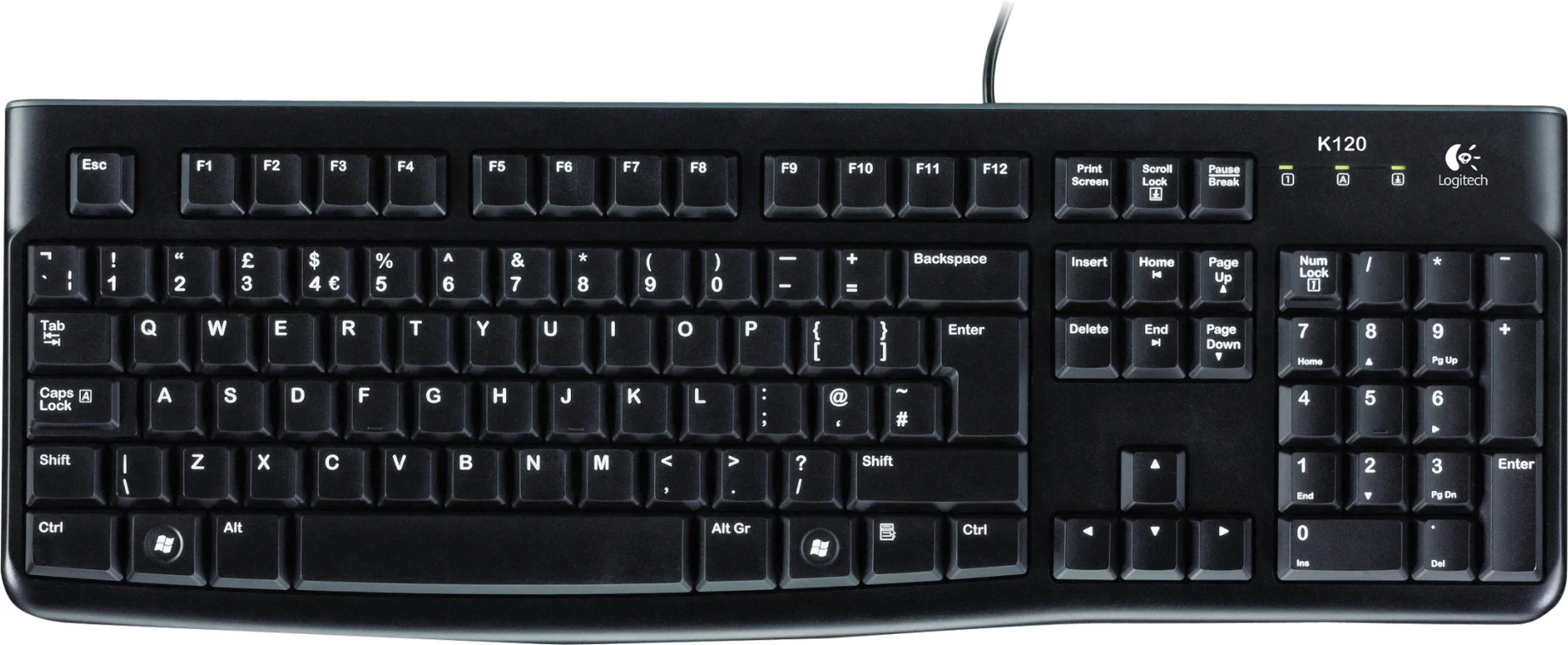 Imagen 6 de Kit Teclado Mouse Alámbrico Logitech MK120 Interfaz USB Color Negro