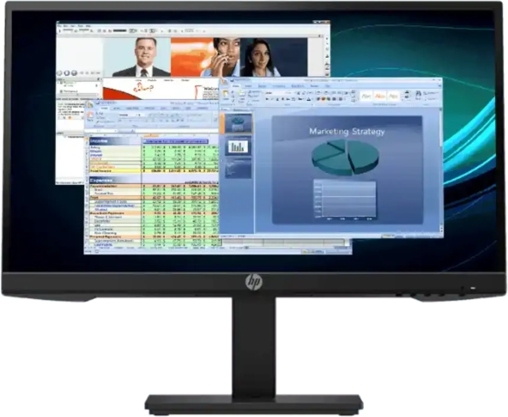 Imagen 0 de Monitor HP P22h G4 21.5" FHD 1920*1080 LED IPS DP HDMI VGA 5 ms 60Hz