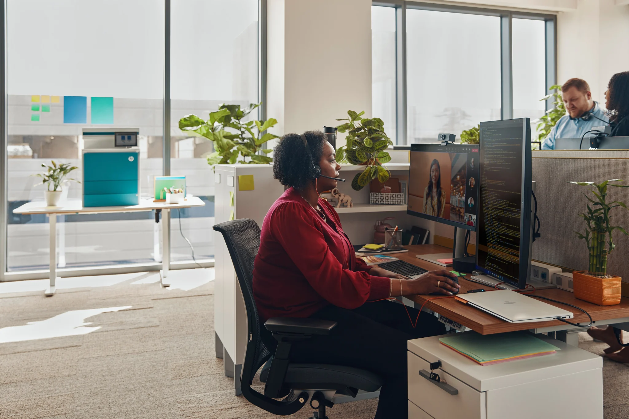 Imagen 2 de Audífonos Alámbricos Poly Blackwire 3320, Microsoft Teams Certf. USB-C/A adapt.