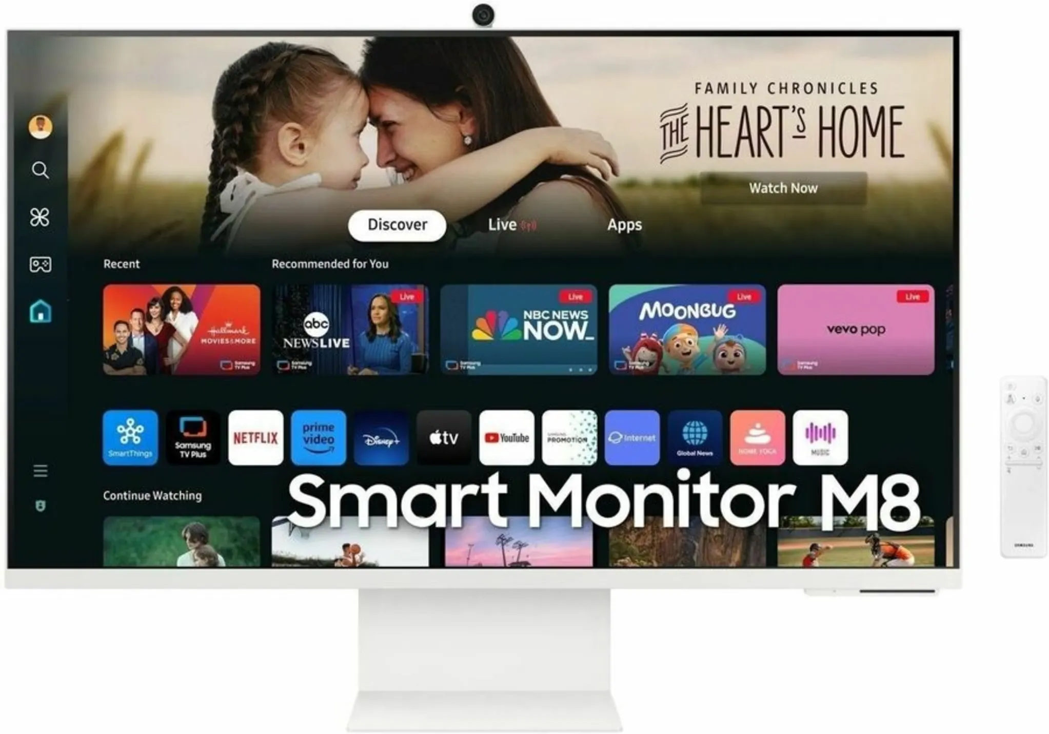 Imagen 5 de Monitor Samsung M8 M80D 32" Smart TV 4K 3840*2160 VA HDMI USB USB-C 60Hz 4ms