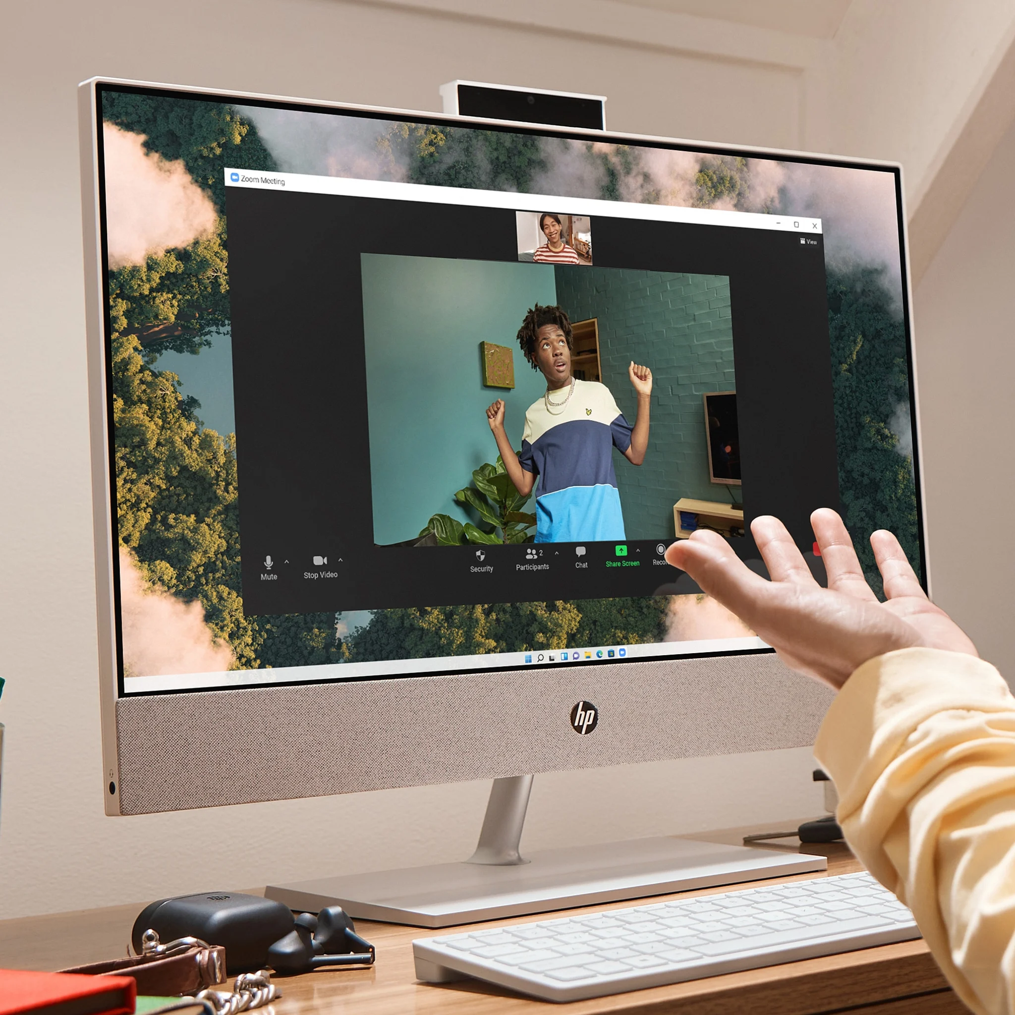 Imagen 5 de Computador HP AIO Pavilion 27-ca0005la AMD R7 5700U 16GB SSD512GB+1TB 27" W11H