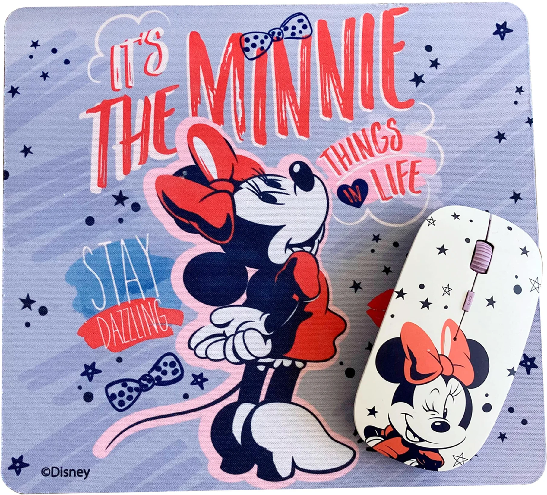 Imagen 1 de 76410N-NOC KIT MOUSE INALAMBRICO Y MOUSE PAD MINNIE 1
