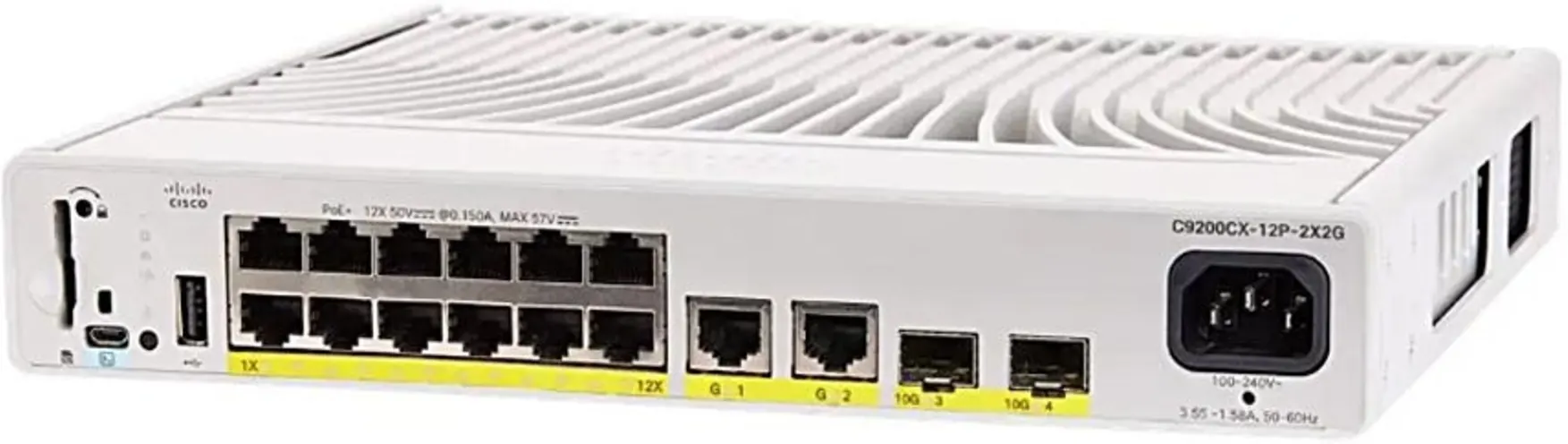Imagen 0 de Switch Cisco C9200CX-12P-2X2G-E Catalyst 12-Port 1G PoE+, 2x10G and 2x1G Ether