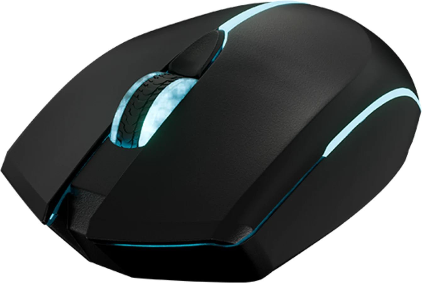 Imagen 0 de Xtech - XTM-318 - Mouse - 2.4 GHz - Wireless - Black - 4 buttons with Light 3200 dpi