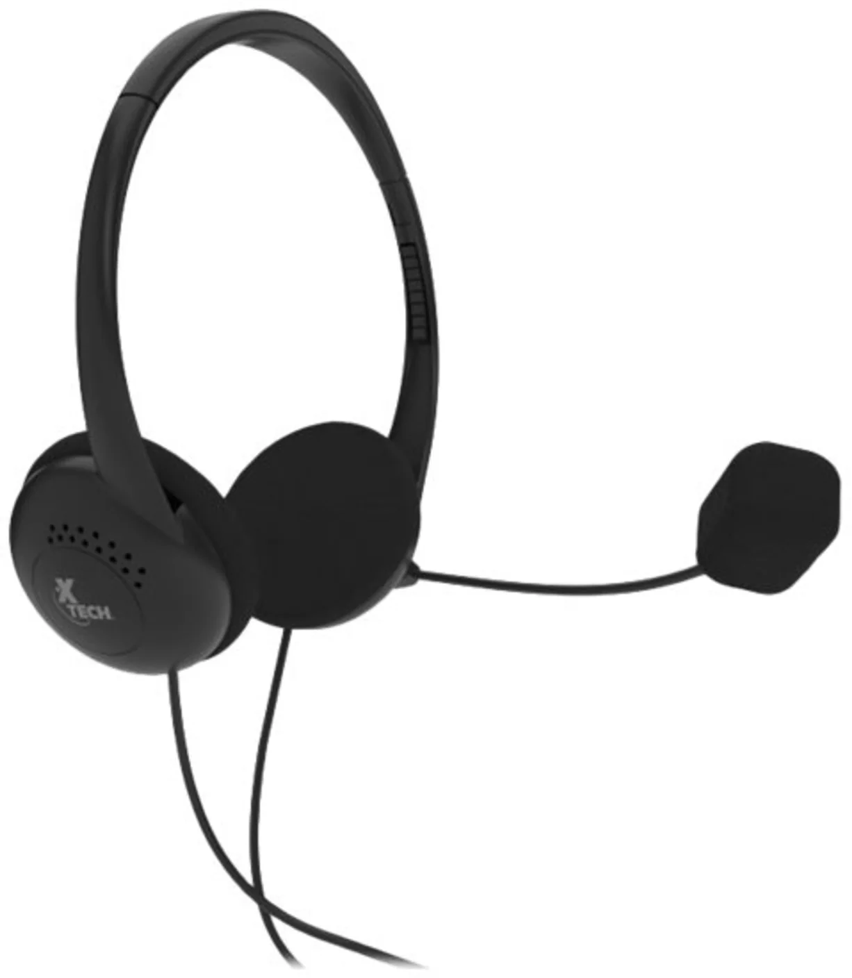 Imagen 6 de Cintillo para videoconferencias Xtech XTH-230 c/mic Cable 1.5m Jack 3.5mm Negro