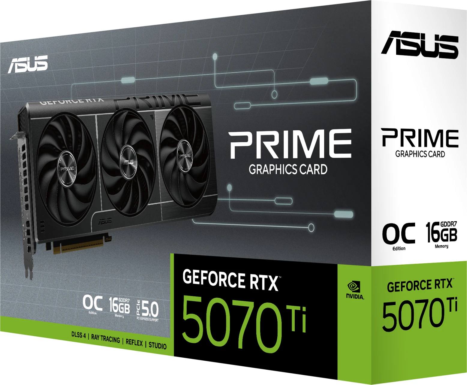 Imagen 12 de Tarjeta de Video Prime GF RTX-5070 Ti OC 16GB GDDR7 3*DP HDMI  PCIe 5.0 x16 