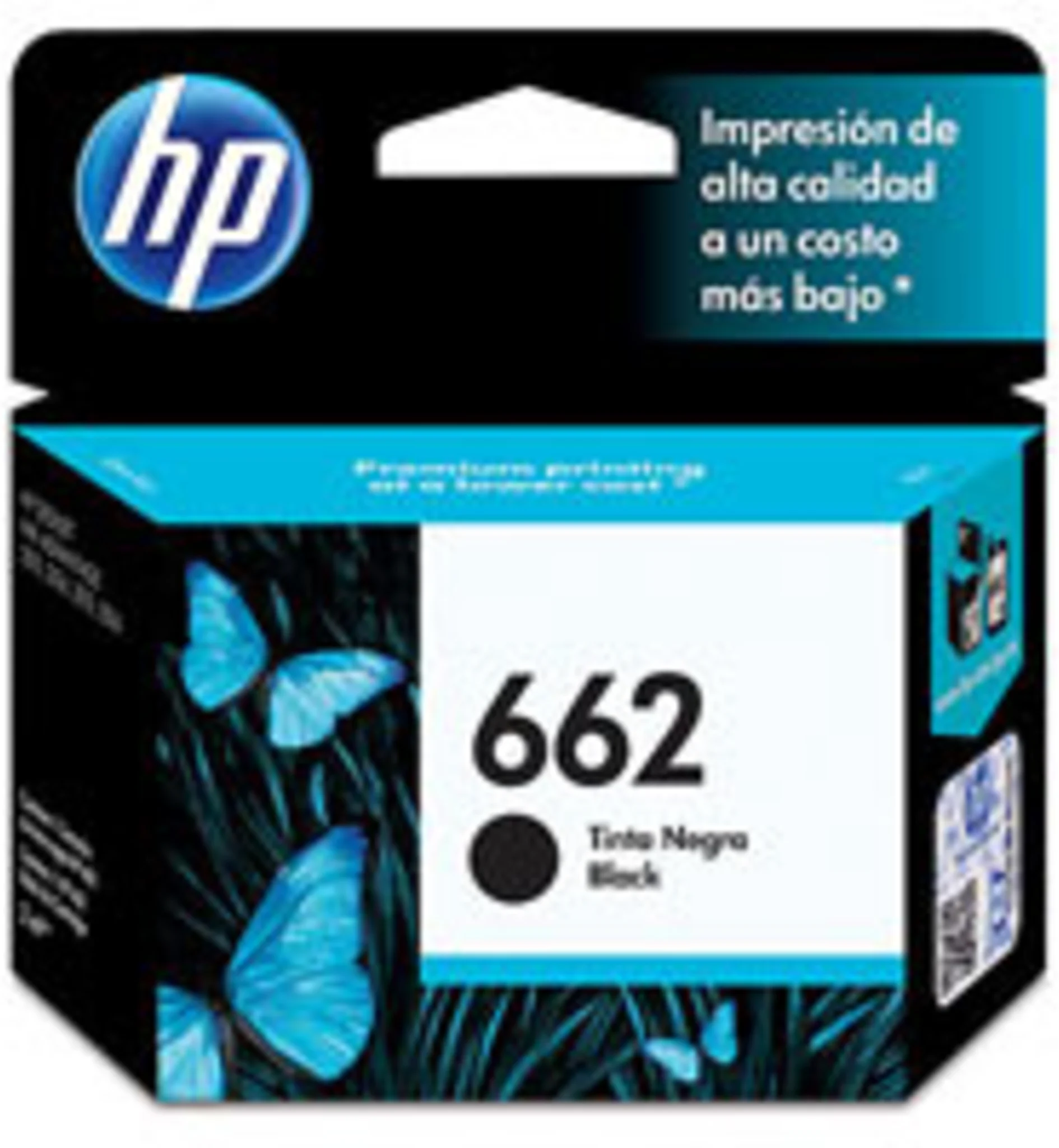Imagen 0 de Cartridge HP 662 Negro Tinta para Imp DeskJet 1015/1515/2510/2645, 120 Pág. 2ml
