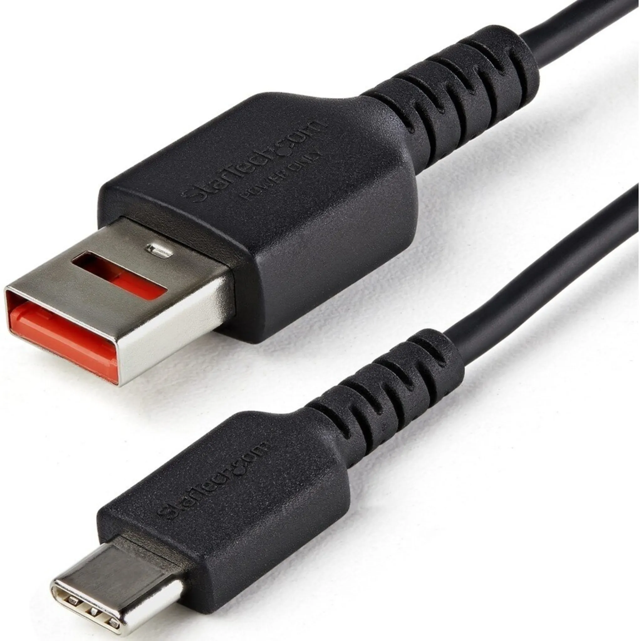 Imagen 0 de Cable Adaptador USB Tipo-A a USB Tipo-C M/M Secure Charge Cable 1m Negro - StarT
