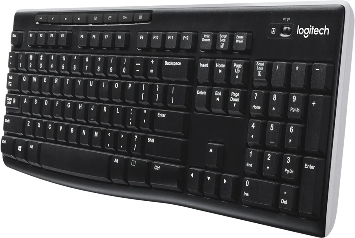 Imagen 1 de Teclado Inalámbrico Logitech K270 con Receptor Unifying, Español USB Color negro