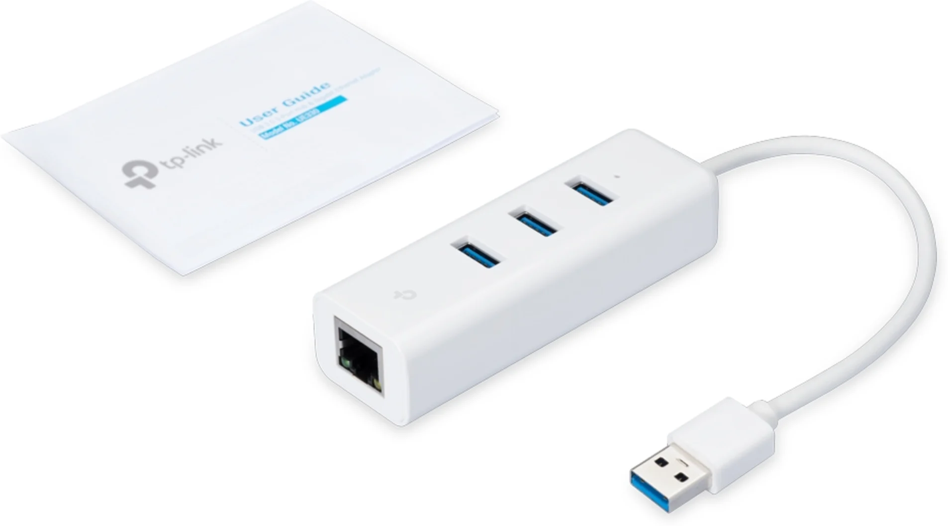 Imagen 2 de Adaptador TP-Link UE330 USB 3.0 a Ethernet 10/100/1000 3 Ptos USB-A 3.0 1 Eth.
