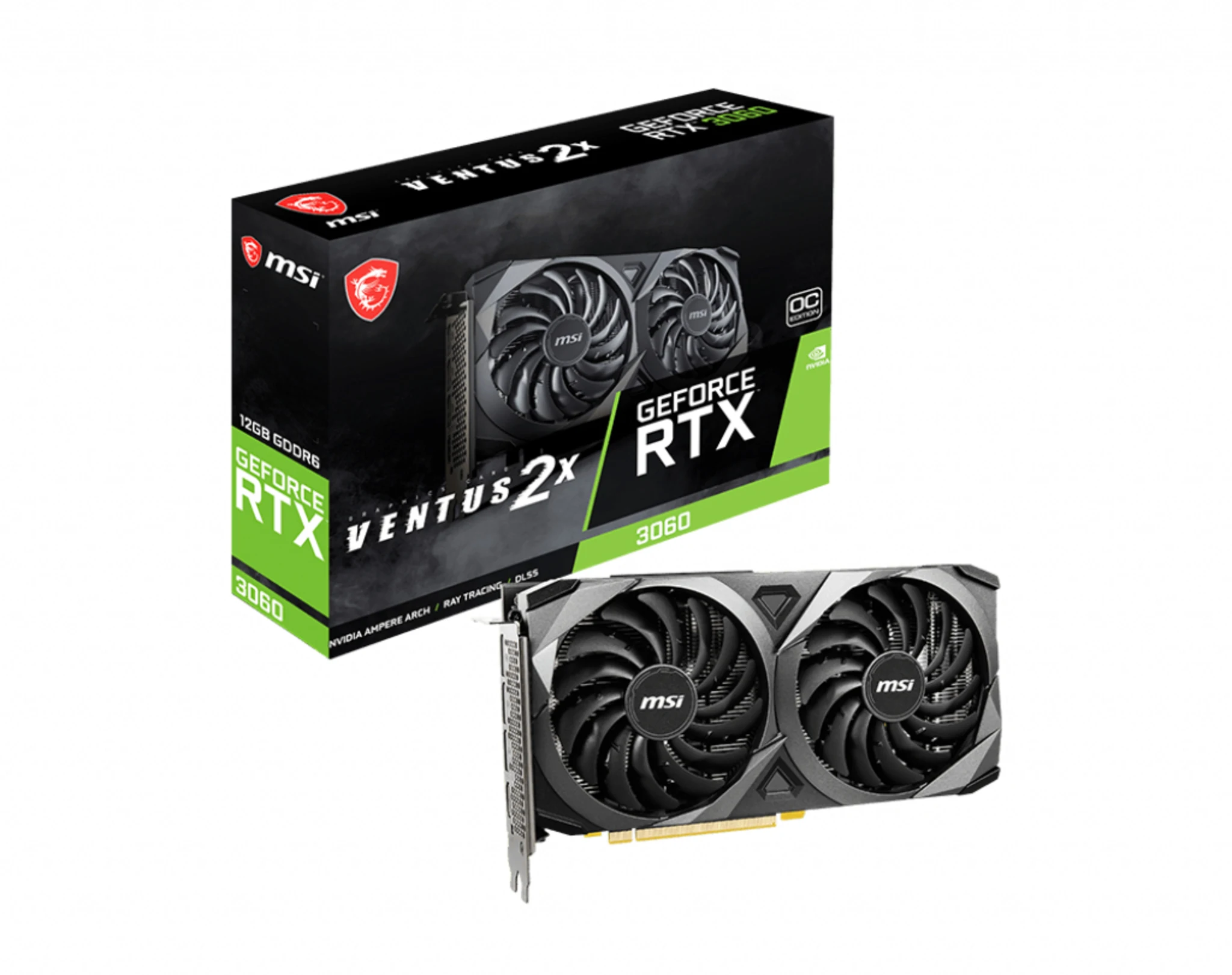 Imagen 5 de Tarjeta de Video MSI GF-RTX 3060 VENTUS 2X 12G OC 12GB GDDR6 3*DP HDMI ATX