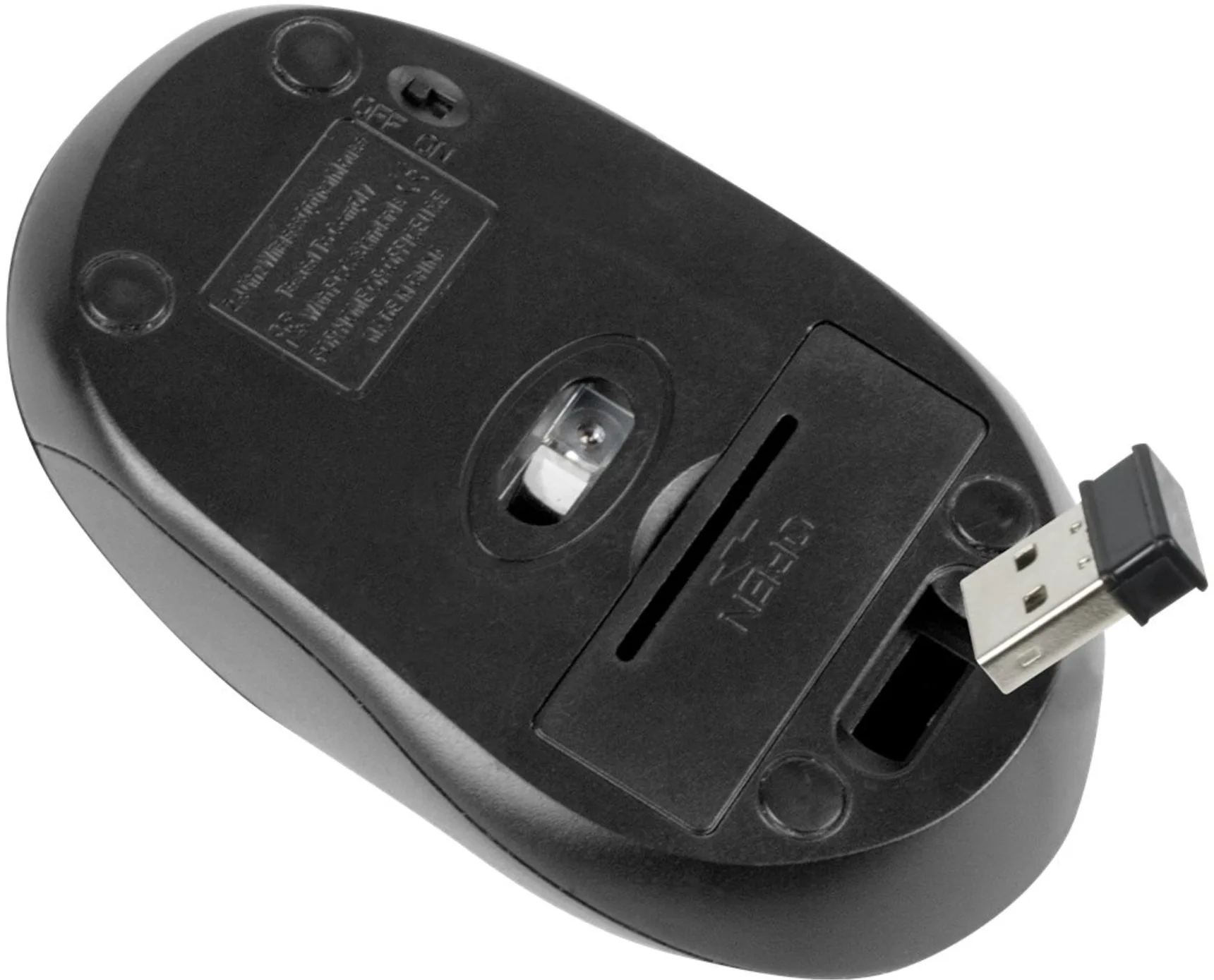 Imagen 2 de Mouse Inalámbrico KlipX KMW-330RD 6 botones 2.4GHz 1600dpi Recep. USB Color rojo