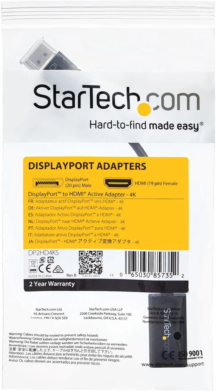 Imagen 5 de Conversor de Video DisplayPort a HDMI con Audio -Adaptador Activo DP 1.2-4K 30Hz