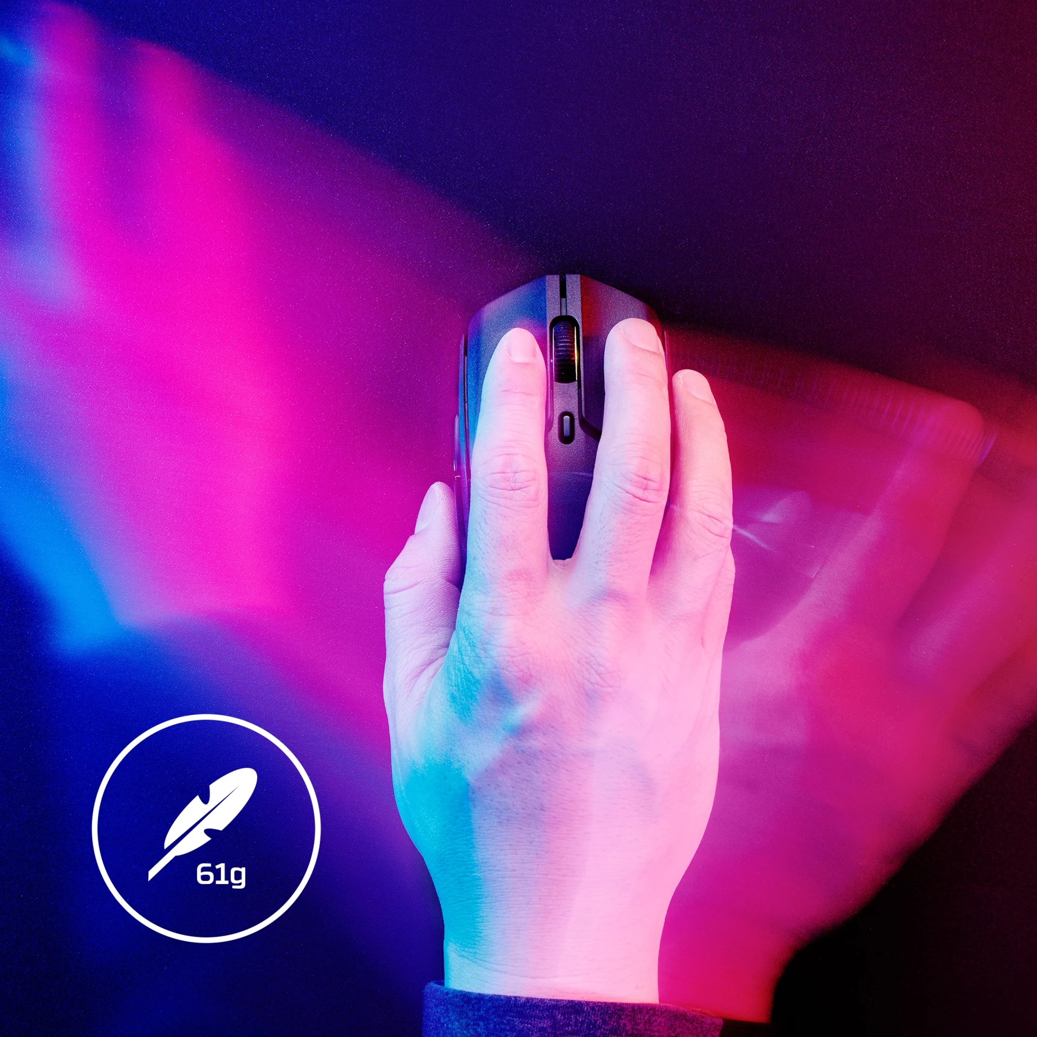 Imagen 4 de Mouse Inalámbrico HP HyperX Óptico 16000dpi 6 botones Color Negro