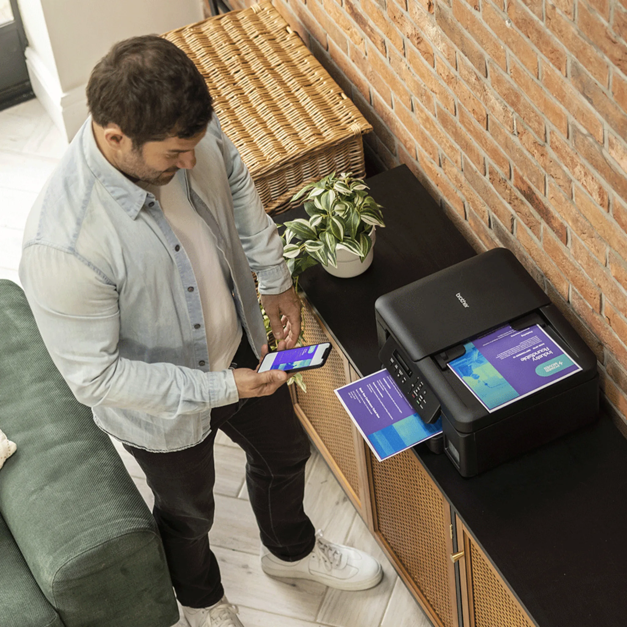 Imagen 4 de Impresora Multifunción Brother DCP-T730DW Inyección Tinta Color 1200dpi WiFi USB