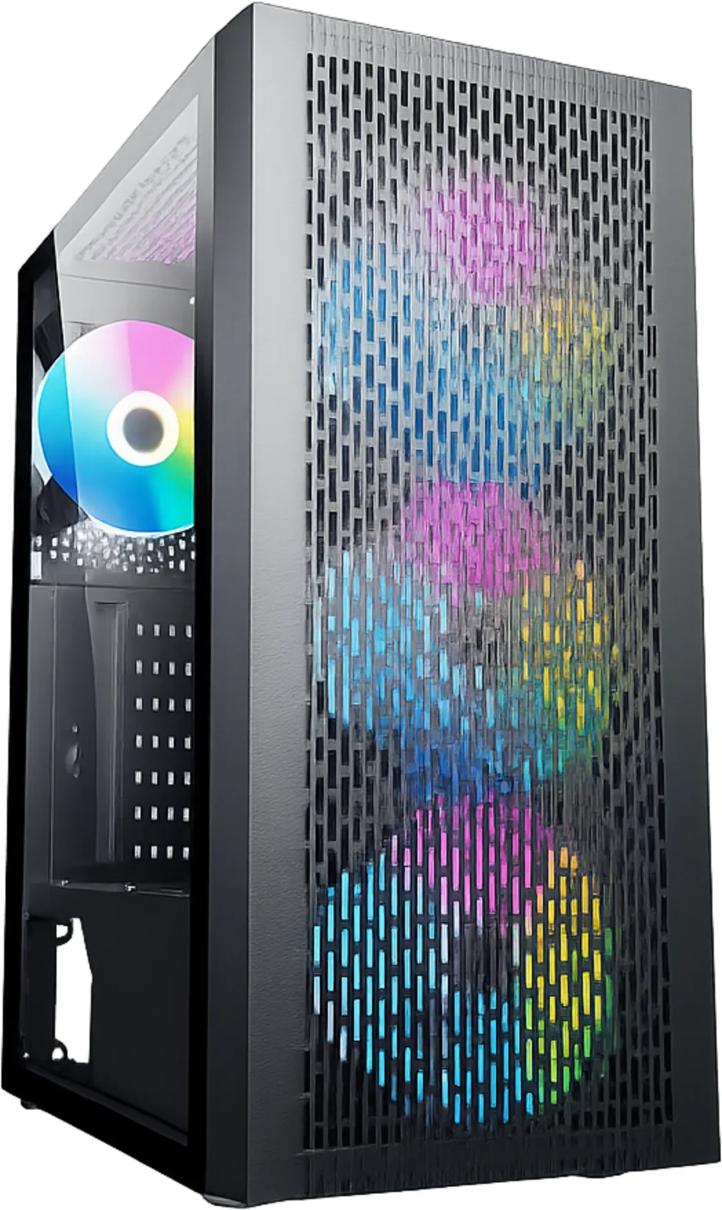 Imagen 0 de Gabinete Gamer EsGaming F22-BK Incluye 4 Ventiladores 120mm ARGB sin Fte ATX