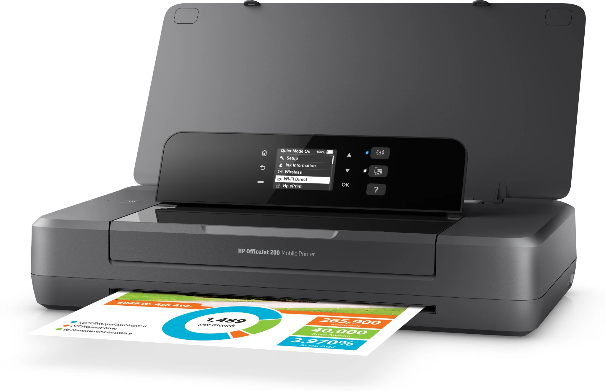 Imagen 3 de Impresora Portátil HP OfficeJet 200 Chorro de Tinta 17 ppm USB 2.0 WIFI A4/Legal
