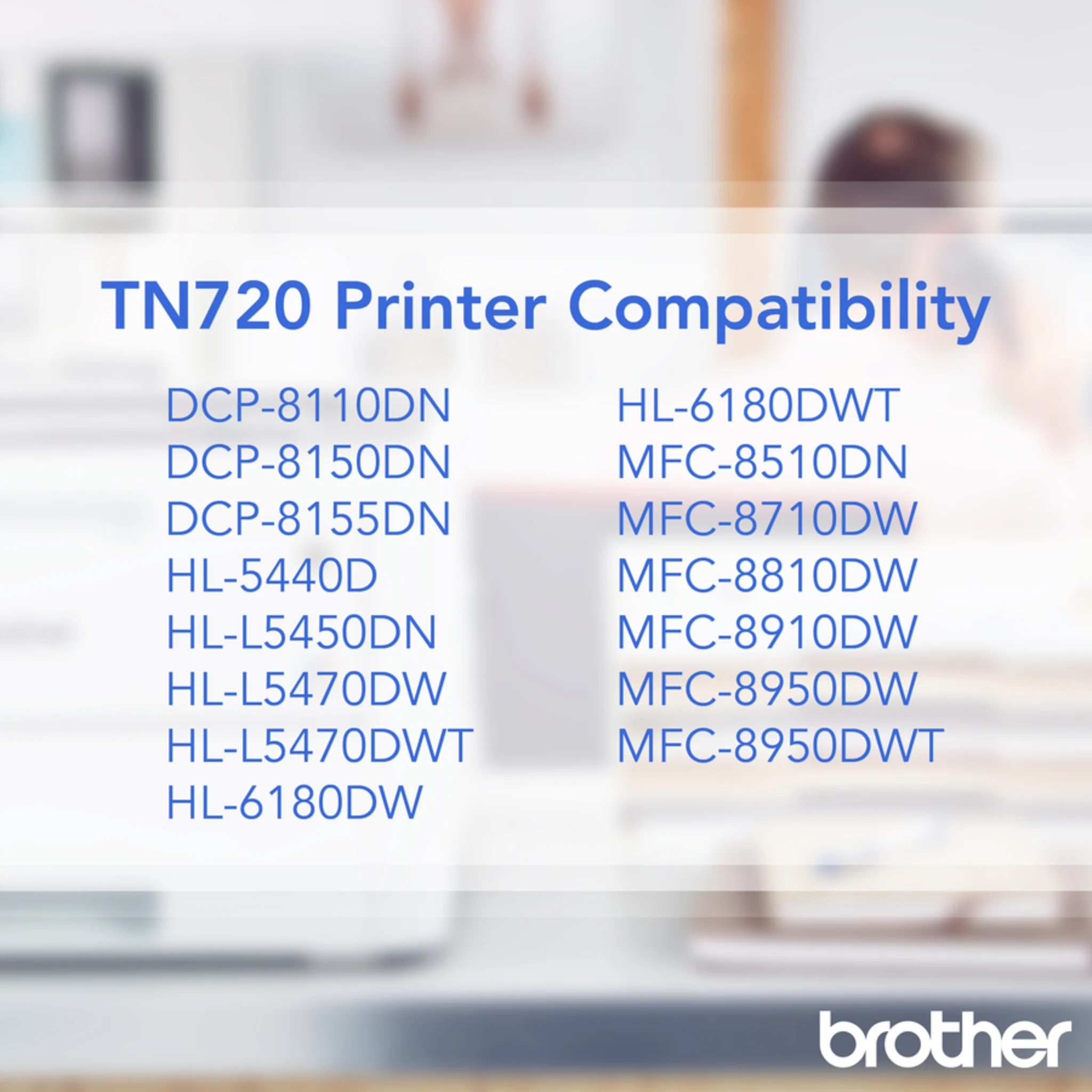 Imagen 4 de Toner Brother TN720 Negro para Impr Laser HL-5470DW/6180DW/8110DN, 3000 Pág     