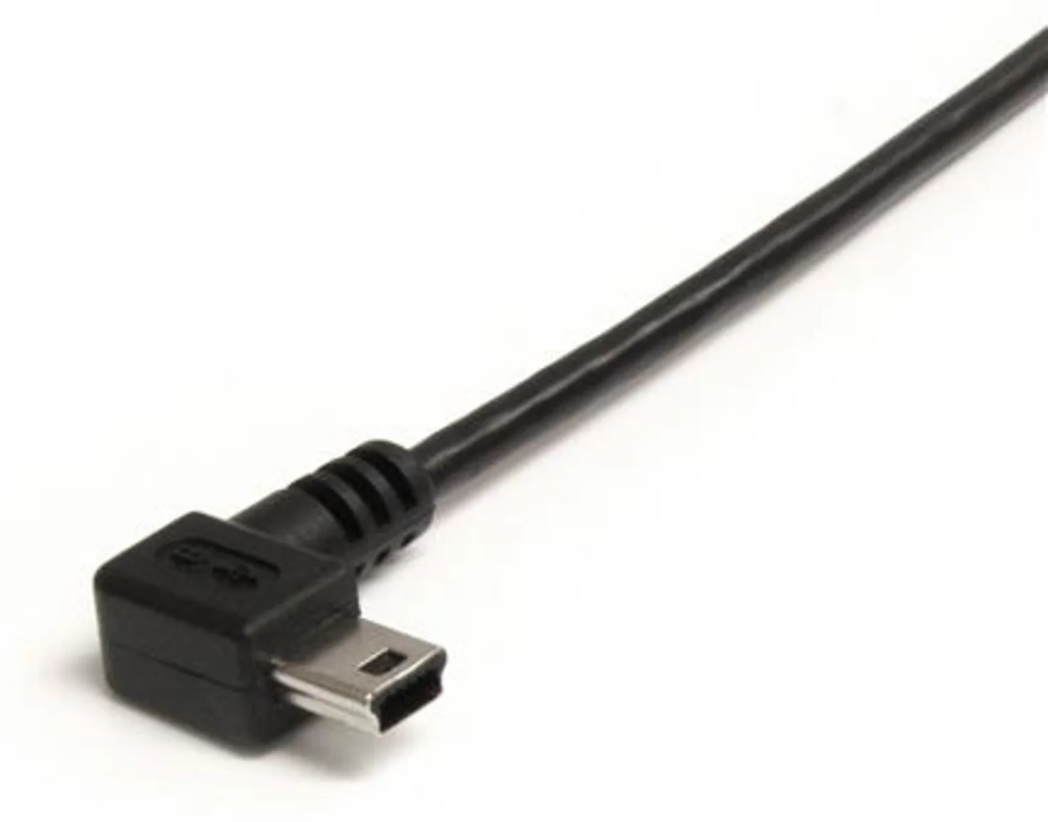 Imagen 1 de Cable mini USB a USB Tipo-A 0.9mt Mini B Acodado 90° Color Negro - StarTech