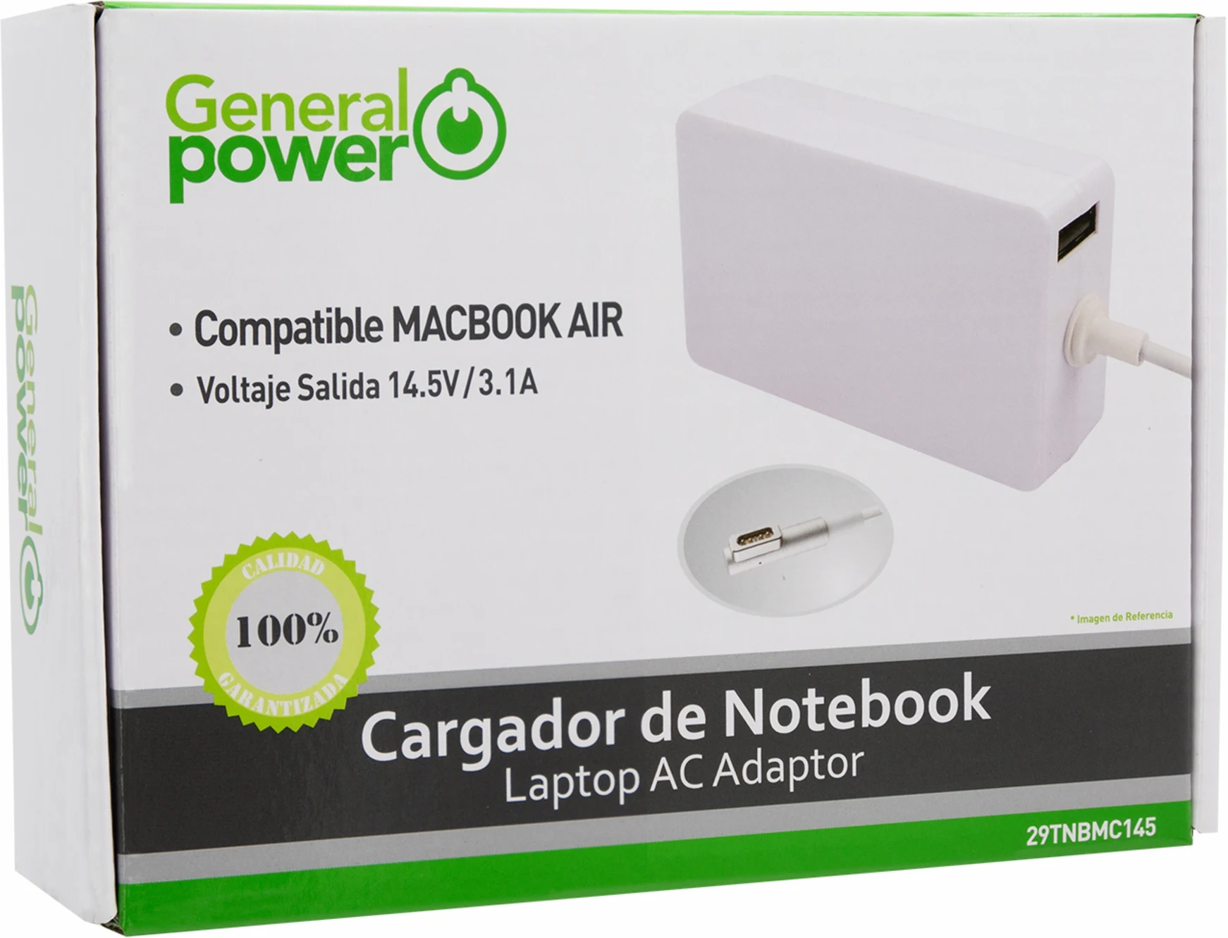 Imagen 3 de CARGADOR DE NOTEBOOK MACBOOK AIR  14,5V/ 3,1A. 45W. WHITE