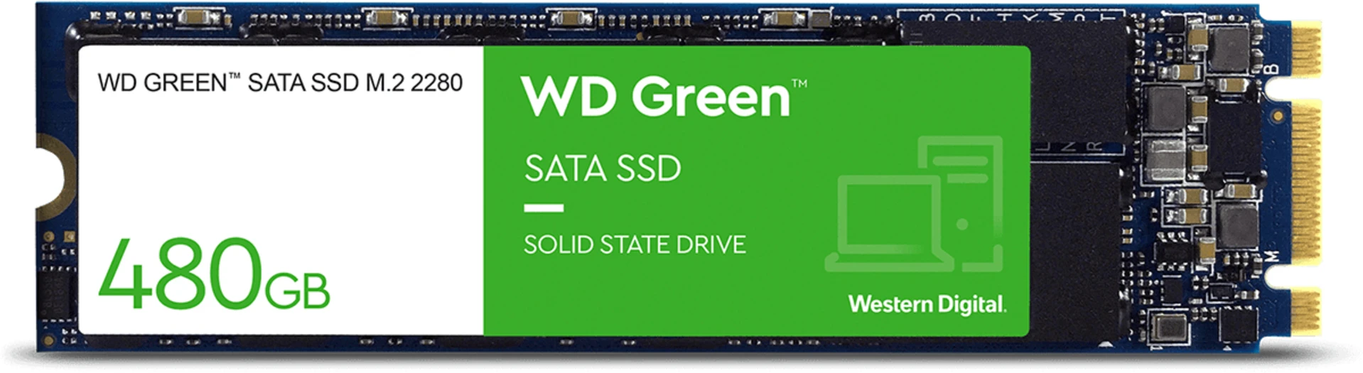 Imagen 0 de Unidad SSD Western Digital Green 480GB M.2 22*80 SATA 3 6GB/s 3D Lec 545MB/s 