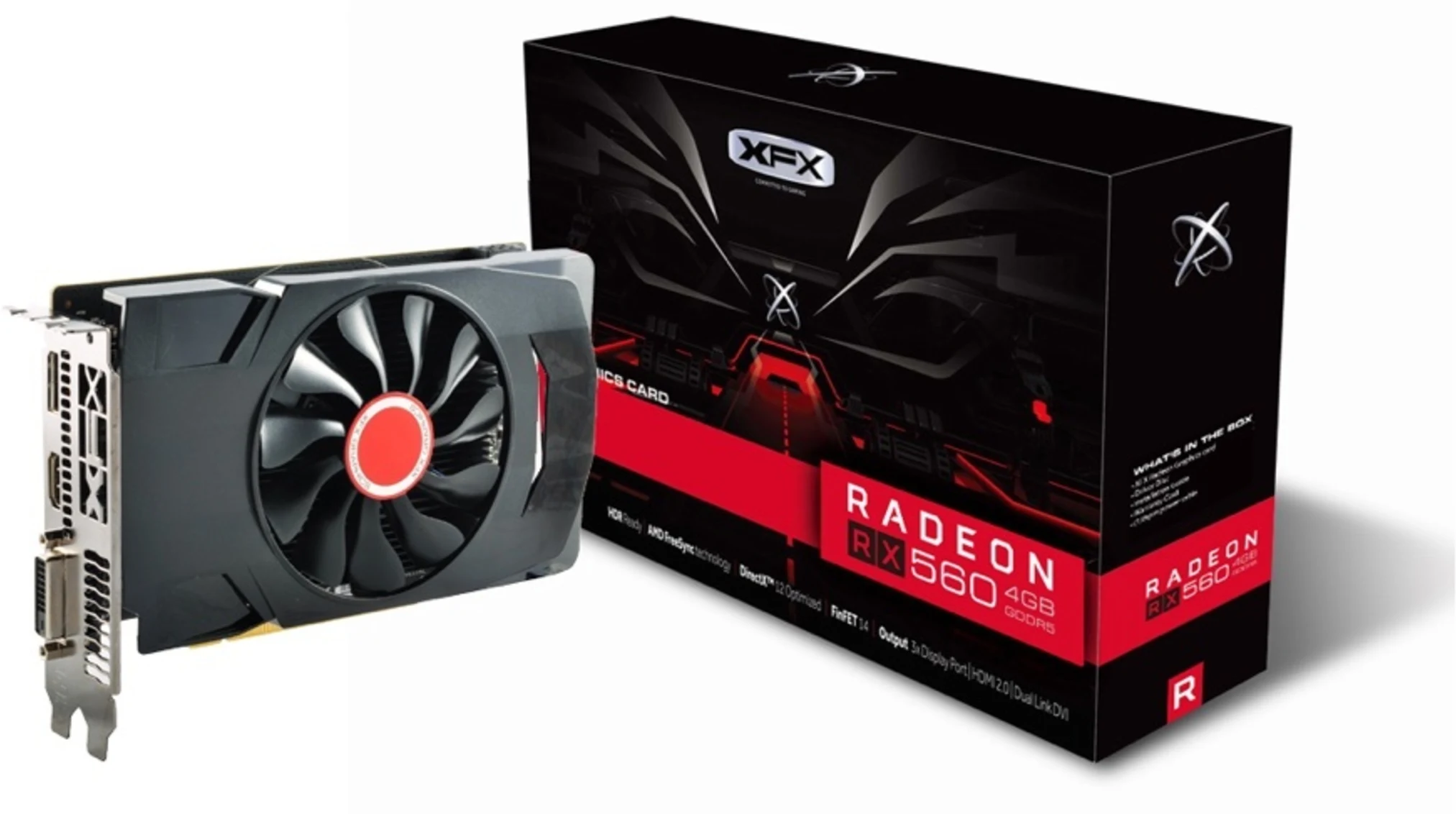Imagen 0 de XFX AMD Radeon RX 560 4GB Single Fan [RX-560P4SFGR]