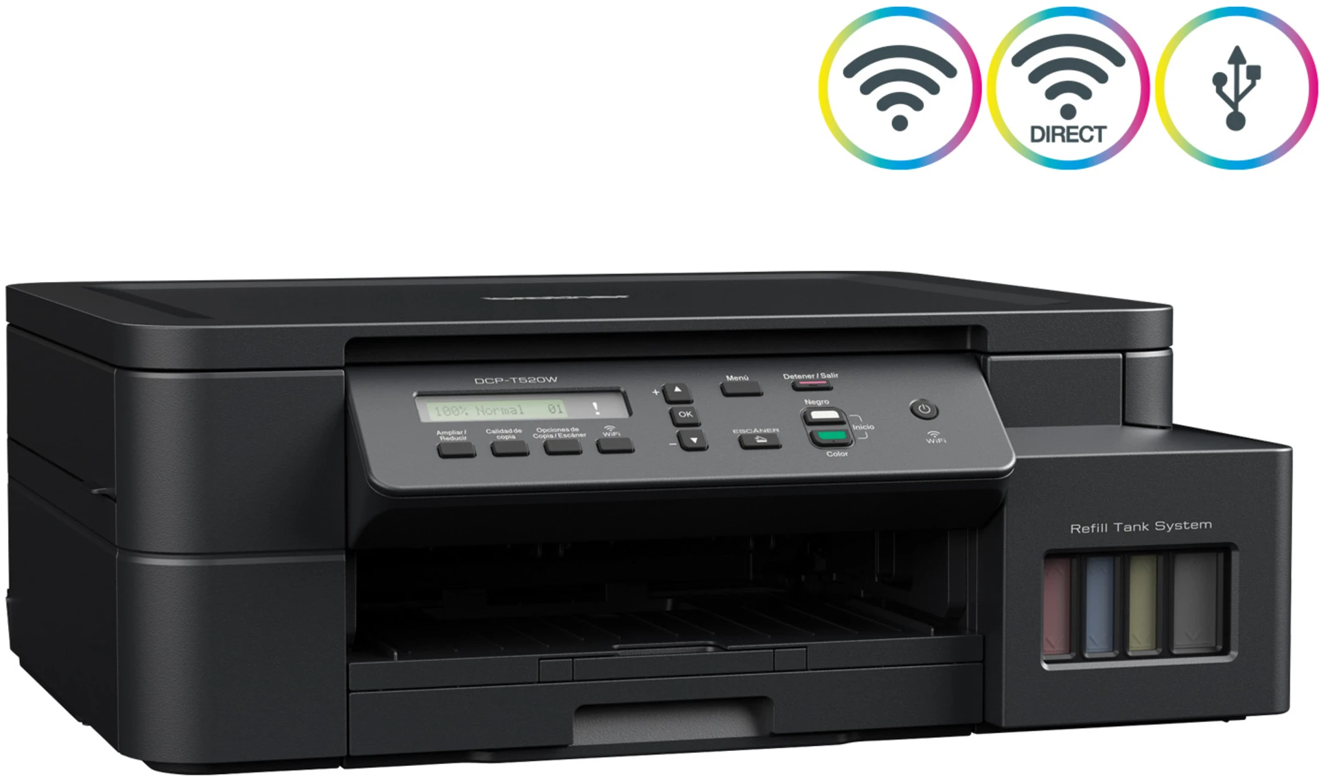 Imagen 11 de Impresora Multifunción Brother DCP-T520W Tanque Tinta Color WiFi USB MFP 30ppm