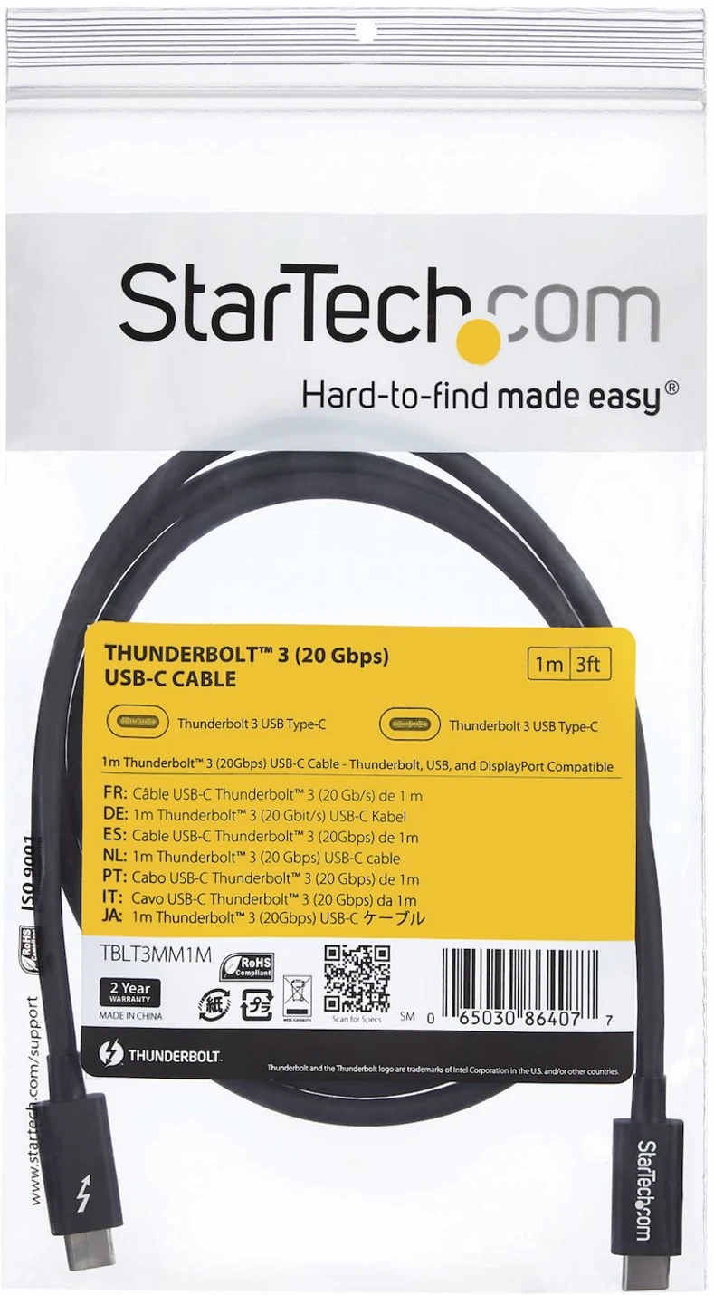 Imagen 5 de Cable 1m Thunderbolt 3 USB-C 20Gbps