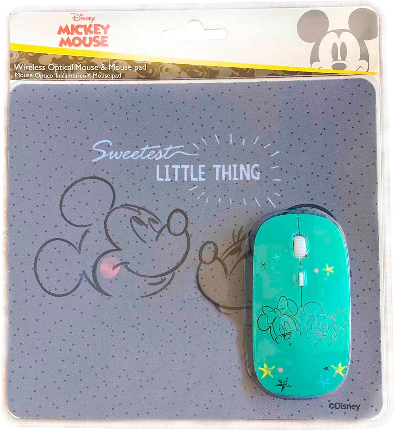 Imagen 2 de 76411N-NOC KIT MOUSE INALAMBRICO Y MOUSE PAD MICKEY 2