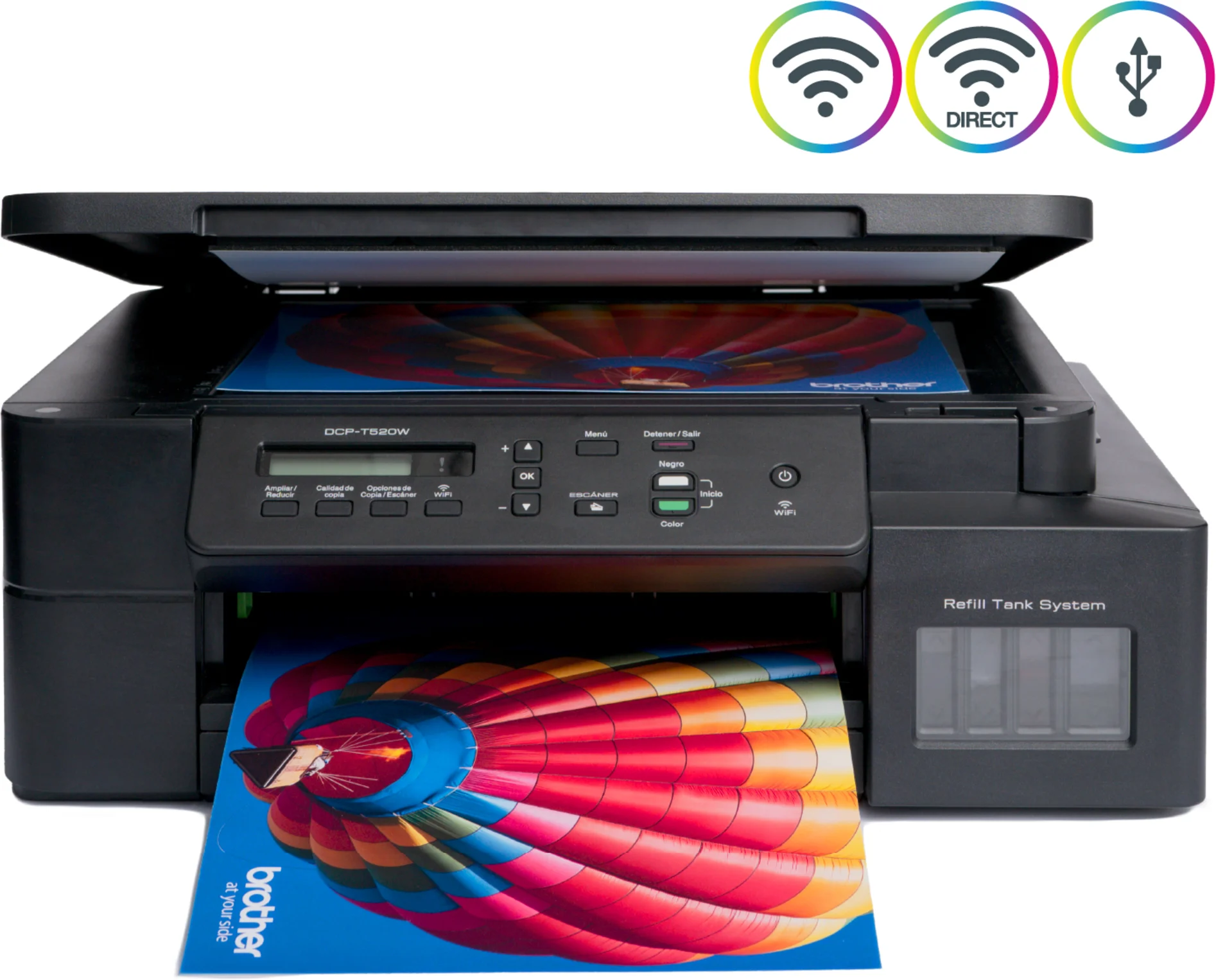 Imagen 5 de Impresora Multifunción Brother DCP-T520W Tanque Tinta Color WiFi USB MFP 30ppm
